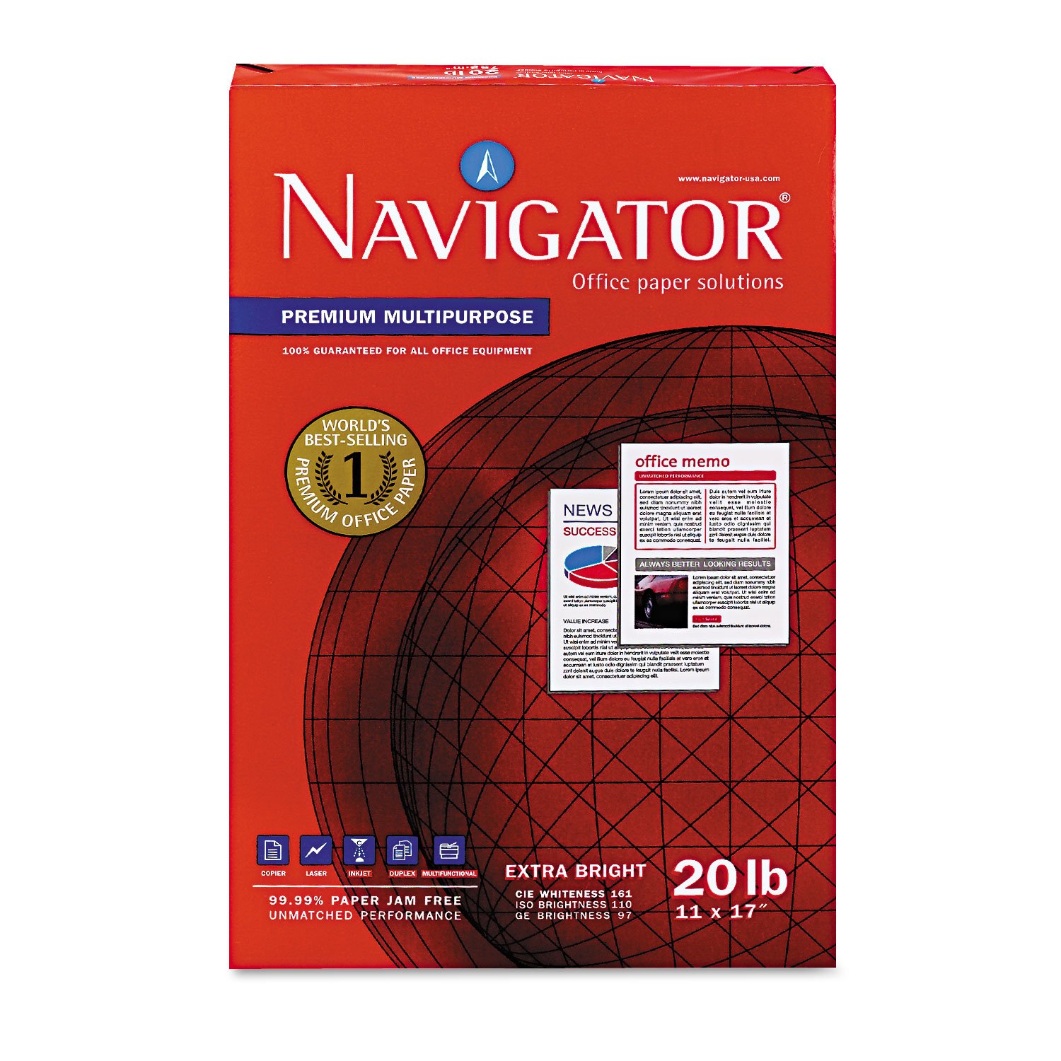 Premium Multipurpose Copy Paper - 20lb, 11
