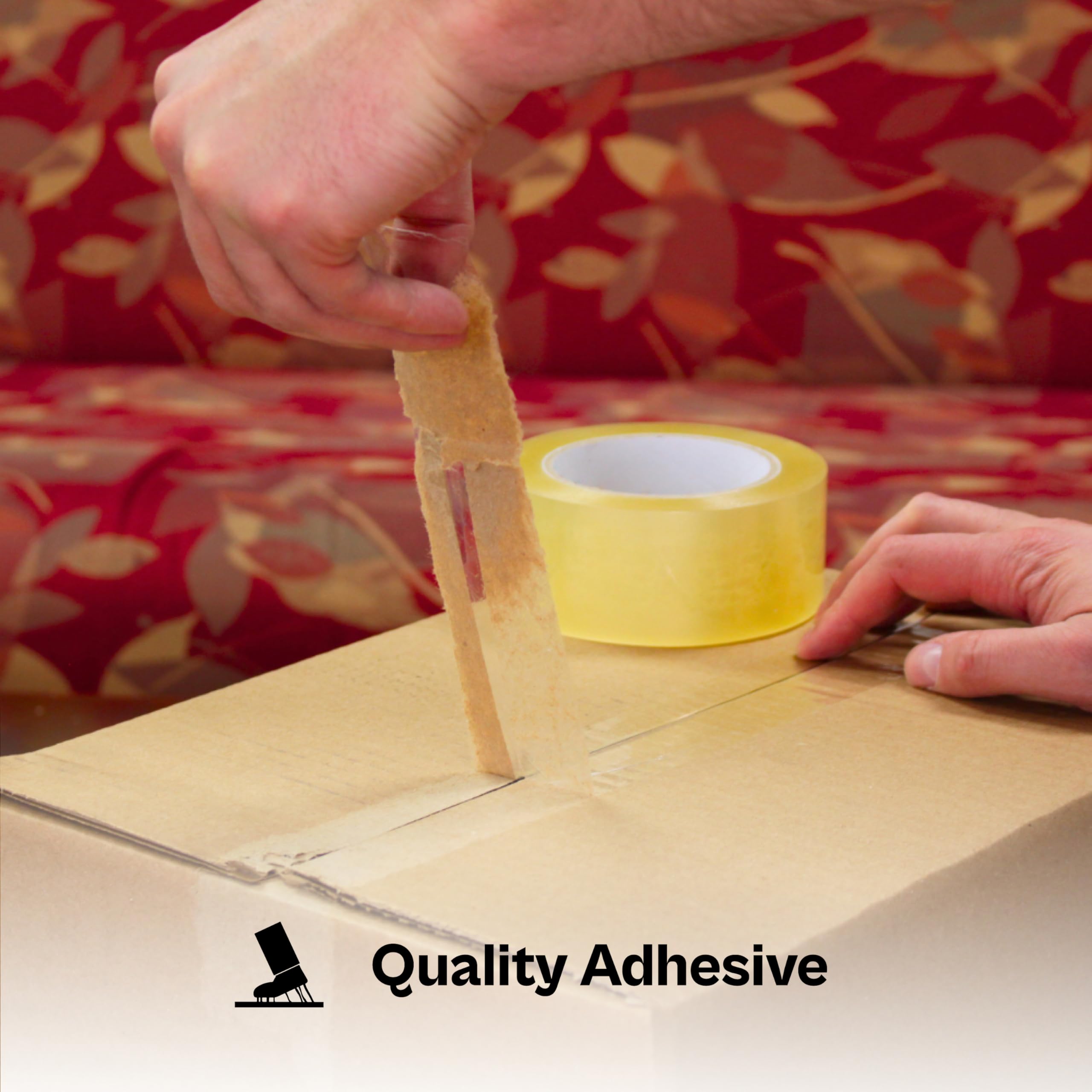 Shield Tape Heavy Duty Packing Tape - 2 Inch x 110 Yards, 36 Rolls (1.9 Mil Clear) for Shipping, Moving & Storage | Dispenser Refill Tape | Secure Packaging for Boxes, Parcels & Ecommerce Shipments