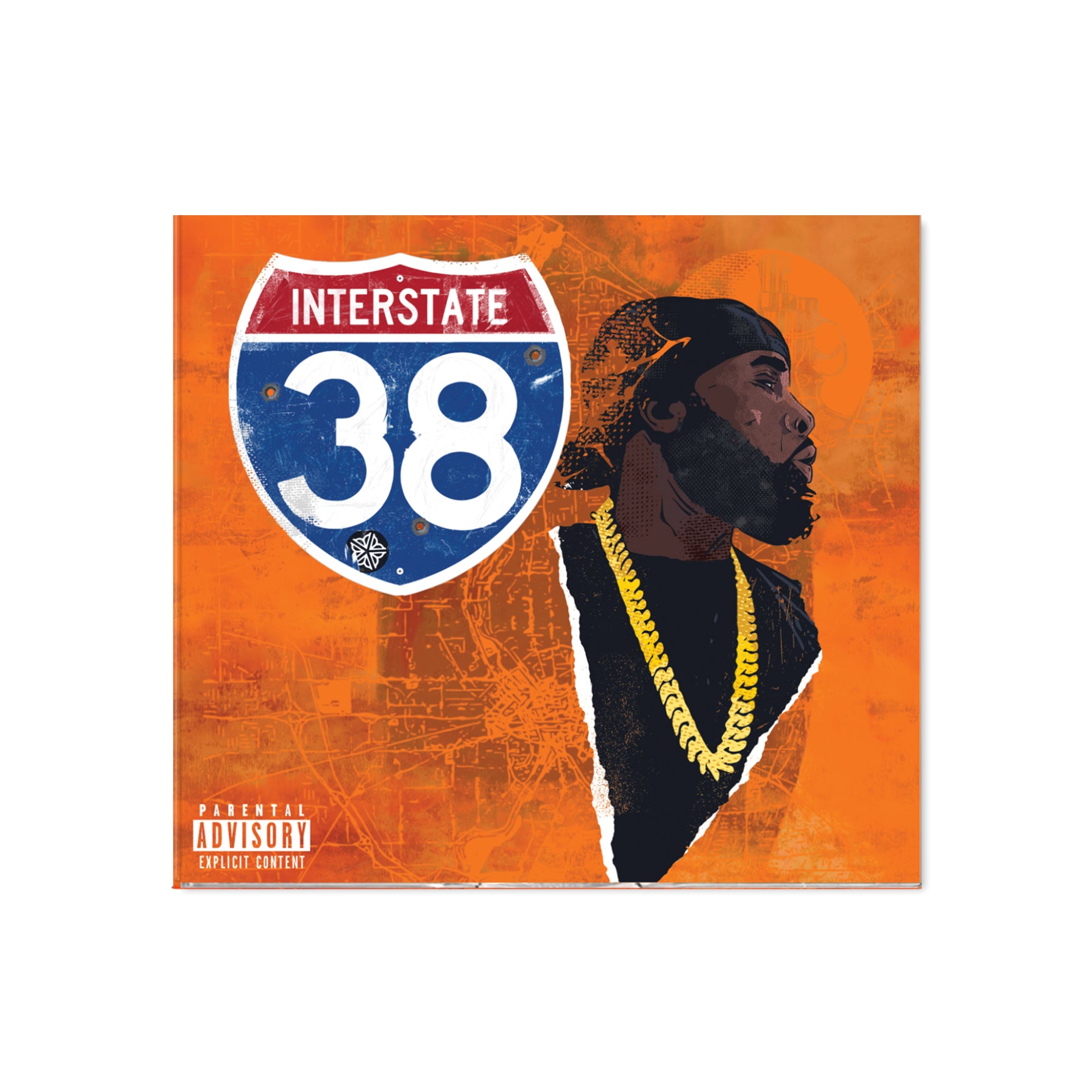 Interstate 38 CD with CEP Cover - Classic Rock Music Album for Road Trips & Car Travel