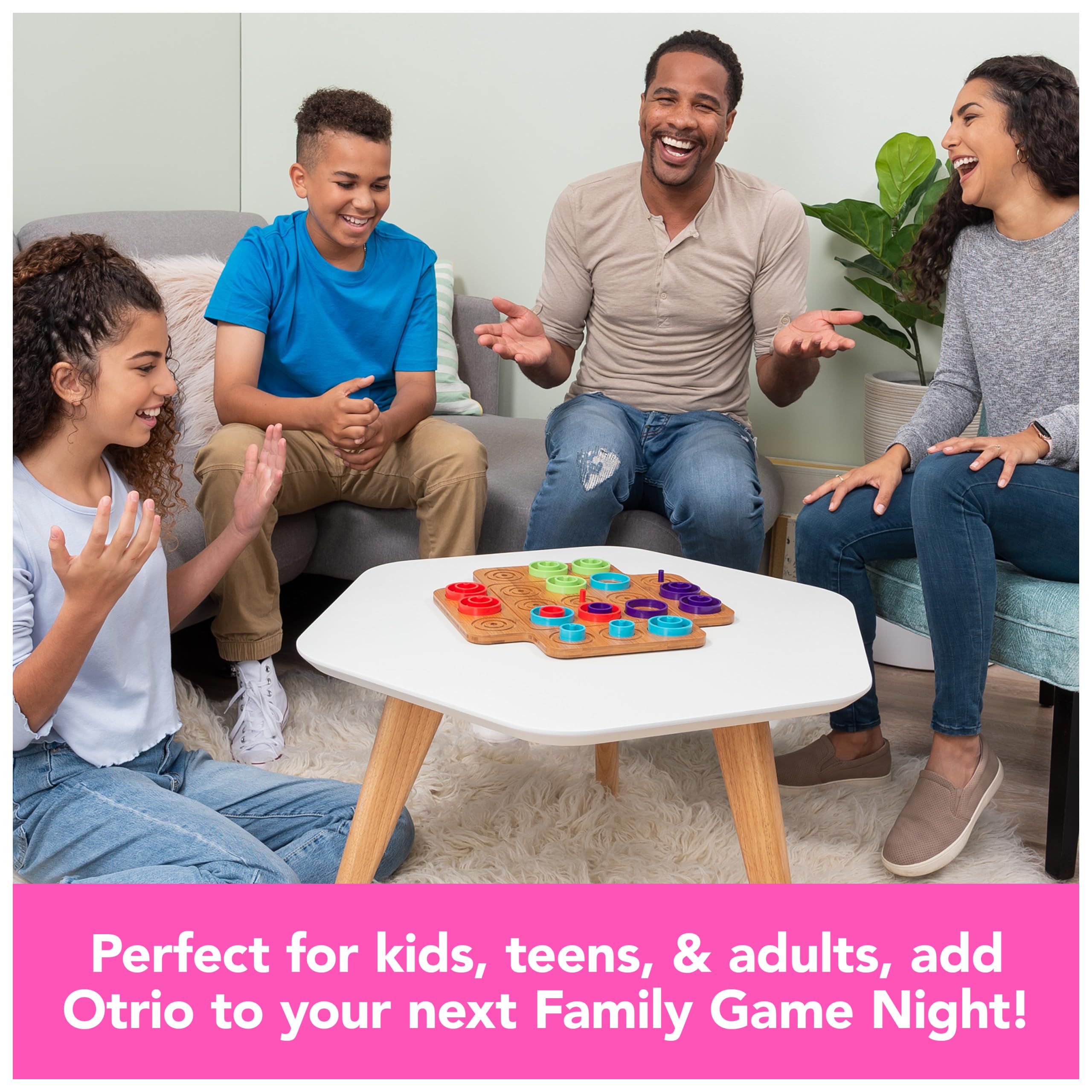 Otrio Strategy Board Game - Fun Family Game for Kids & Adults - Perfect for Game Nights, Parties & Indoor Activities
