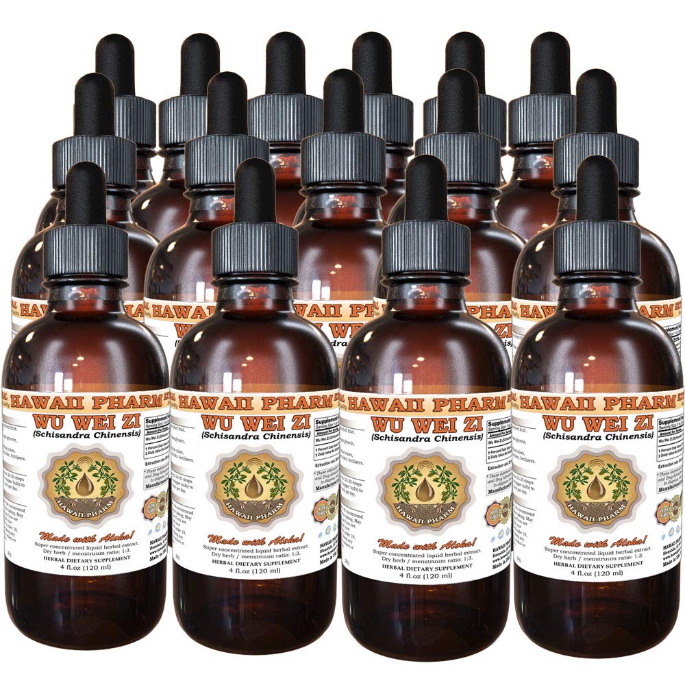 Hawaii Pharm Wu Wei Zi (Schisandra Chinensis) Tincture - Organic Chinese Magnoliavine Berry Liquid Extract, Herbal Supplement for Immunity & Stress Relief, 2 fl oz (30 Servings) - Perfect for Daily Wellness & Traditional Chinese Medicine Practices