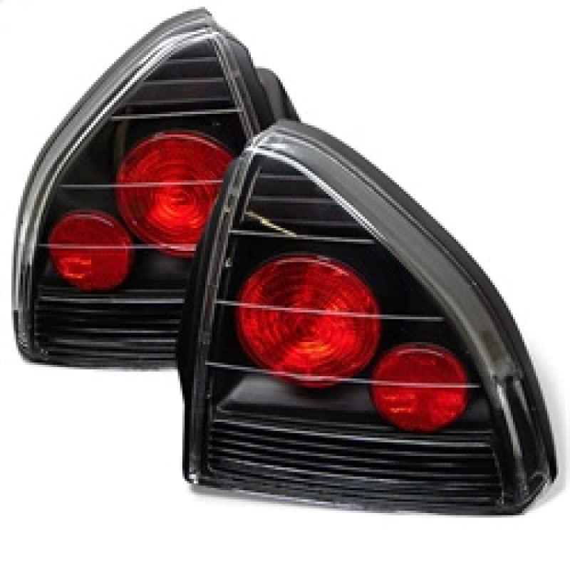 Spyder Auto 5005229 Euro Style LED Tail Lights - Black/Clear Smoke Lens - Compatible with BMW 3 Series E46 - Enhances Rear Visibility & Style for Night Driving