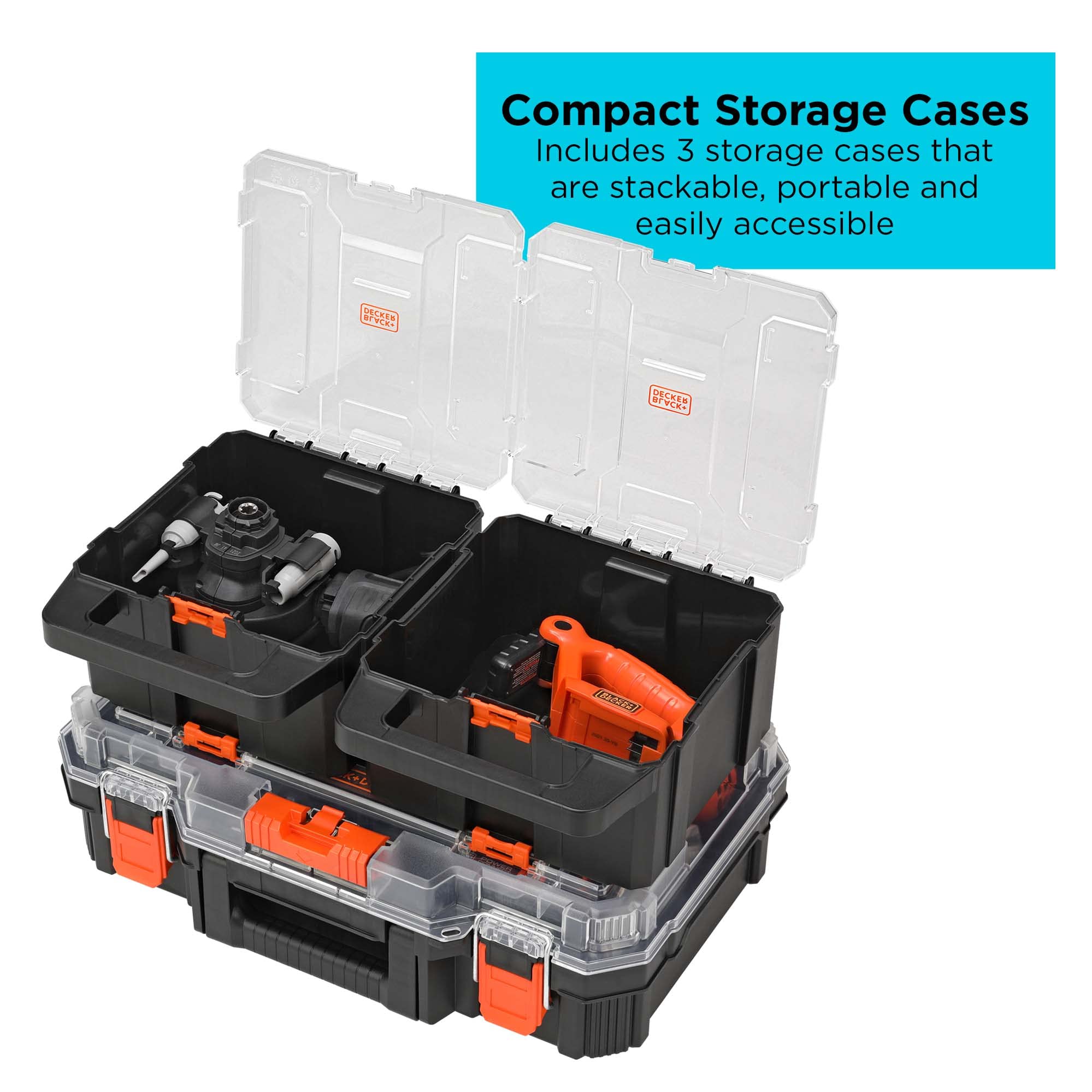 BLACK+DECKER MATRIX 20V MAX Cordless Power Tool Kit with Drill, 8 Attachments & Storage Case (BDCDMT1208KITC1) - Perfect for DIY Home Improvement, Woodworking, and Professional Construction Projects