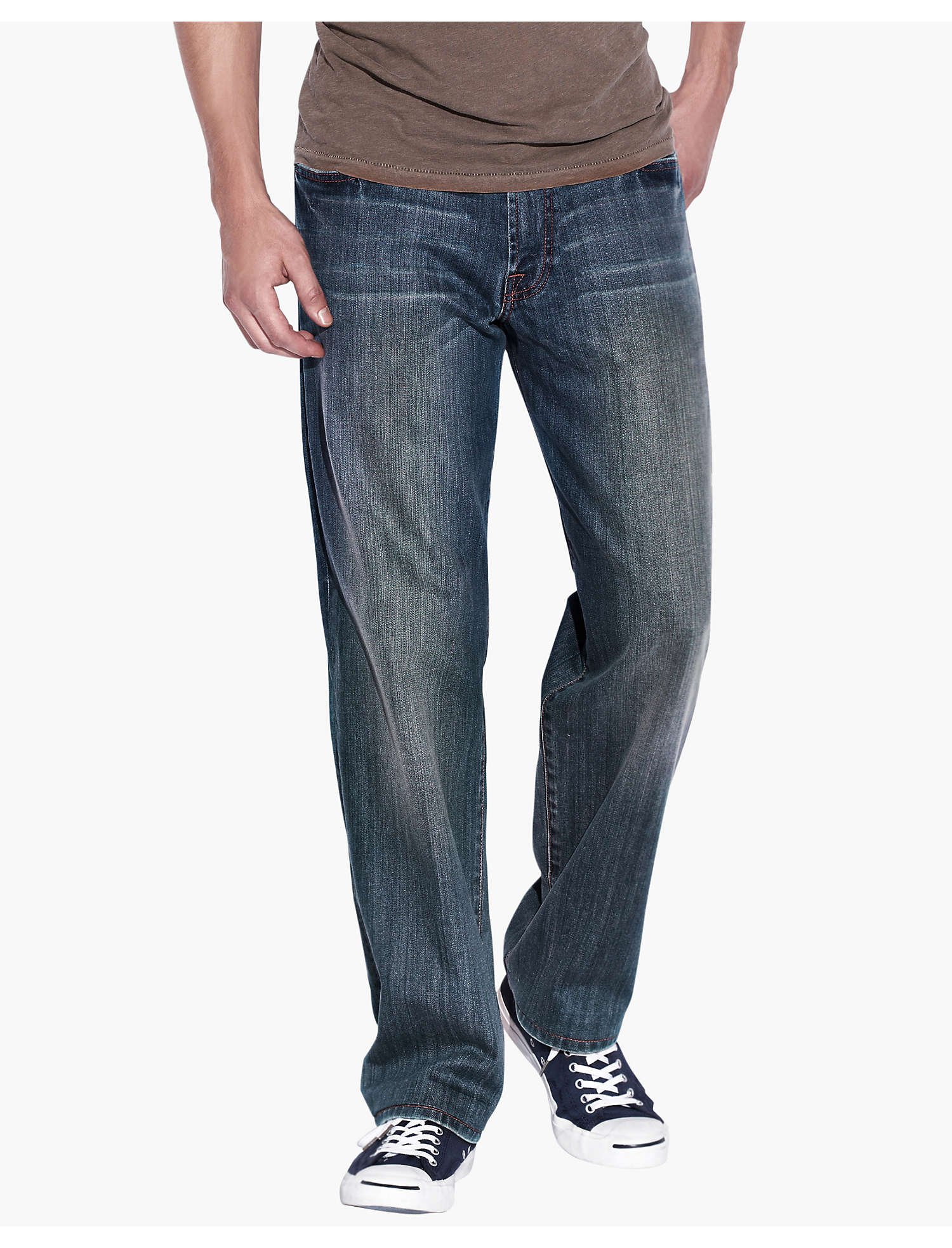 Lucky Brand Men's Relaxed Fit Bootcut Jeans - Comfortable Stretch Denim Pants for Casual Wear & Everyday Outfits
