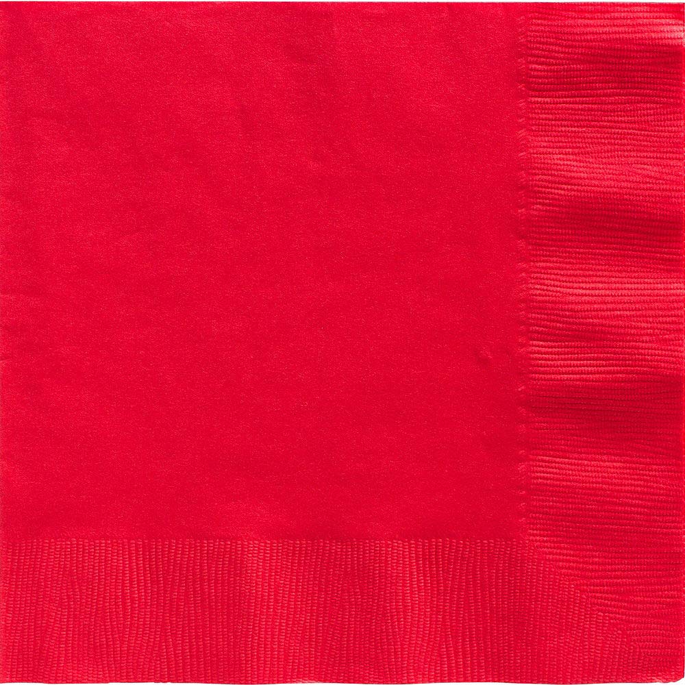 Red Party Tableware Set for Weddings, Birthdays & Graduations - 50ct Premium Dinner Napkins for Special Occasions & Celebrations - Perfect for Holiday Gatherings, Anniversary Parties & Formal Events