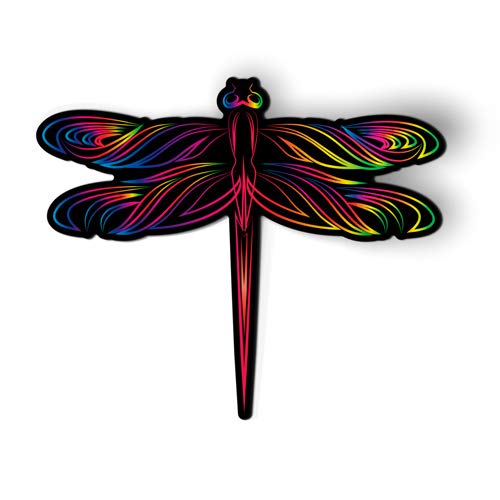 Vibrant Dragonfly Magnet for Car, Fridge & Locker - 5 Inch Colorful Decorative Accessory - Perfect for Home, Office & School Organization