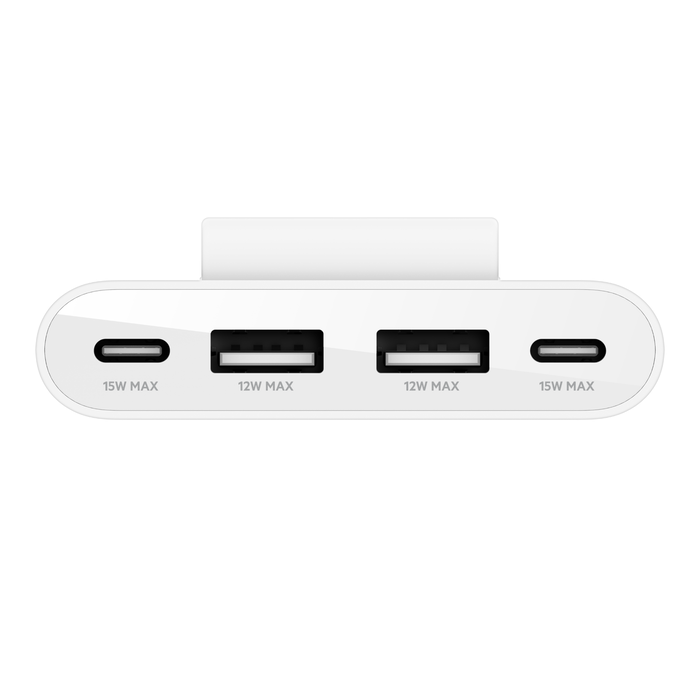 Belkin 4-Port USB BoostCharge Power Extender - Fast Charging for Phones, Tablets & More | Home, Office & Travel Use