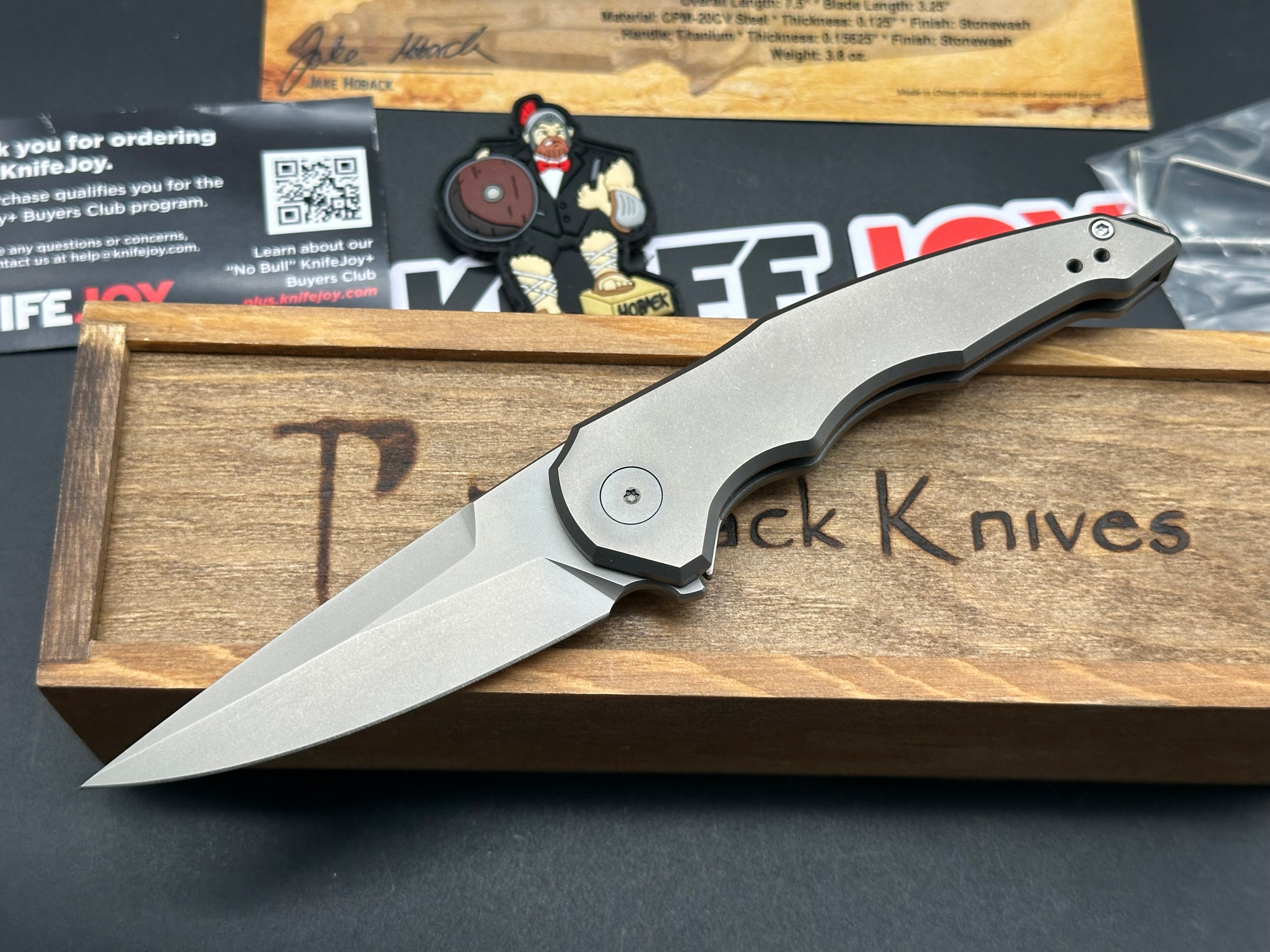 Jake Hoback OneSam Frame Lock Folding Knife - 3.25