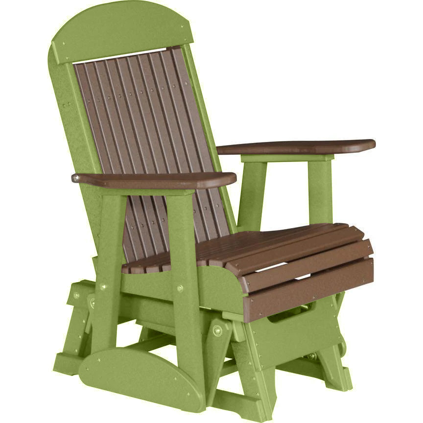 Chestnut Brown on Lime Green