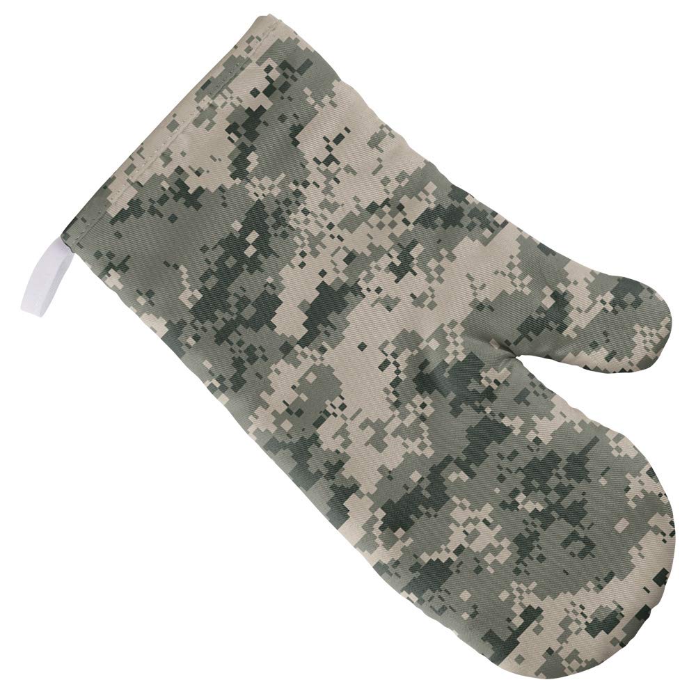 Heat-Resistant Digital Camouflage Oven Mitts - Kitchen & BBQ Gloves for Cooking, Baking, Grilling (Indoor/Outdoor Use) - Perfect for Camping, Tailgating & Home Cooking
