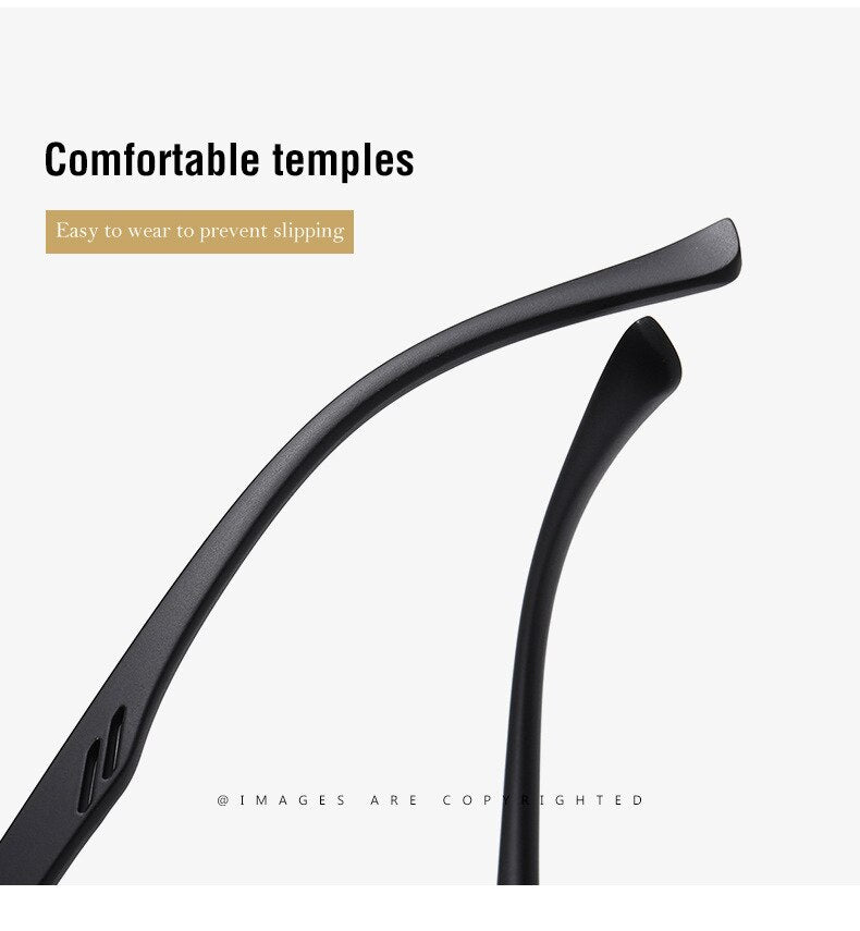 Bclear Polarized Sunglasses for Men - Lightweight Alloy Frame, UV Protection, Full Rim Design - Perfect for Driving, Fishing & Outdoor Activities