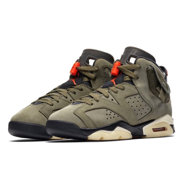 Air Jordan 6 Retro GS Travis Scott Cactus Jack Sneakers - Limited Edition Basketball Shoes for Women & Kids - Perfect for Streetwear, Sneaker Collection & Casual Wear