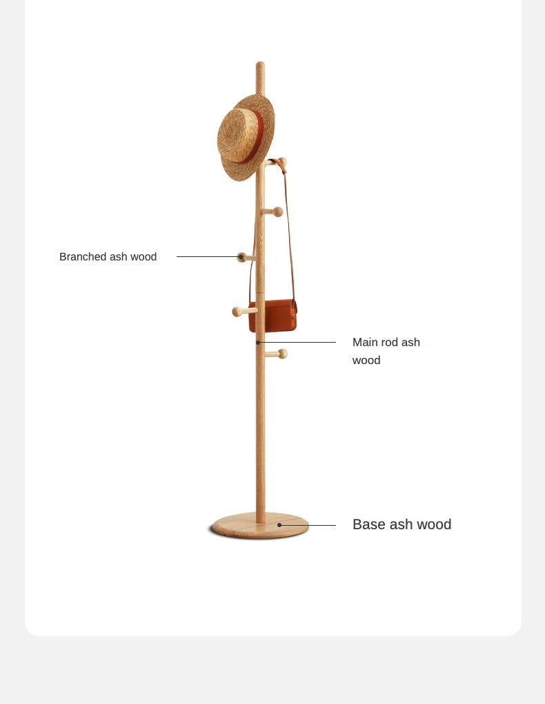 Premium Solid Wood Clothes Hangers - Beech & Ash Wood Garment Rack for Closet Organization | Ideal for Hanging Coats, Dresses, Suits & Delicate Clothing