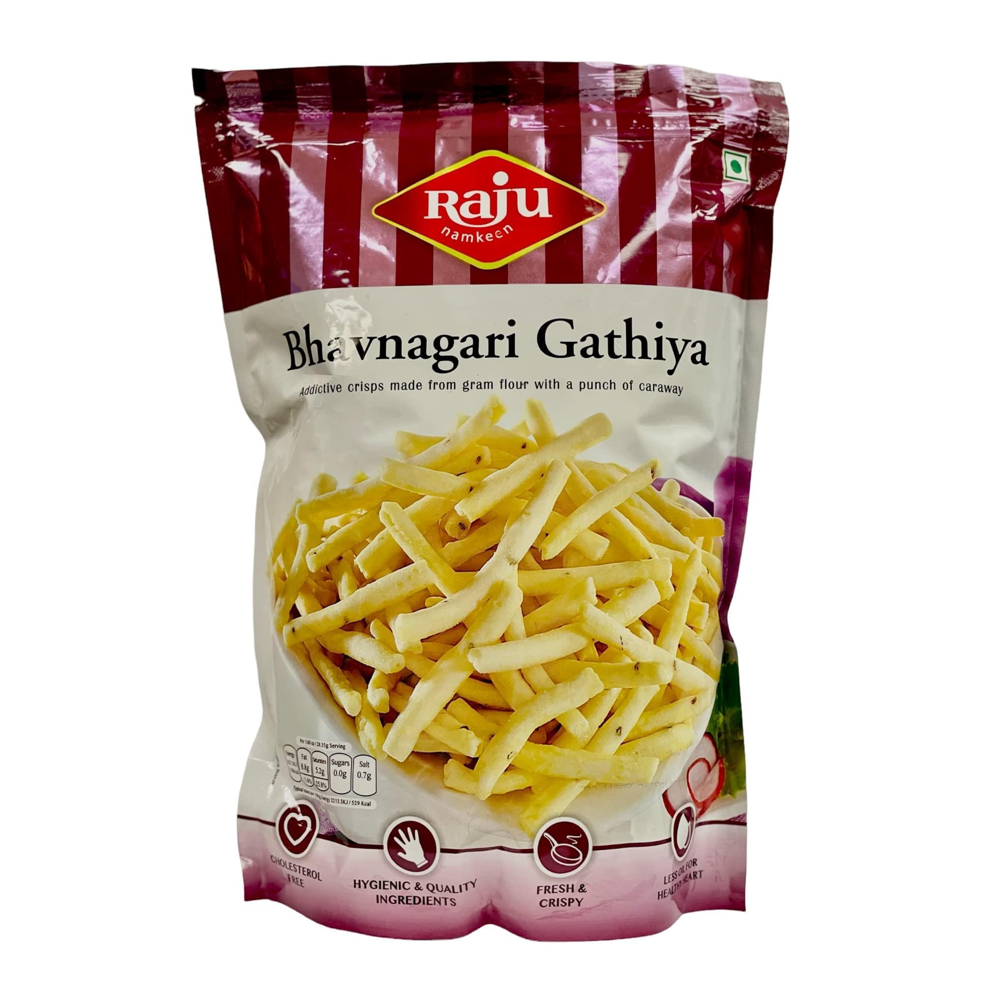 RAJU SNACKS BHAVNAGARI GATHIA 290g | Authentic Indian Crispy Snack | Perfect for Parties, Movie Nights & Tea Time