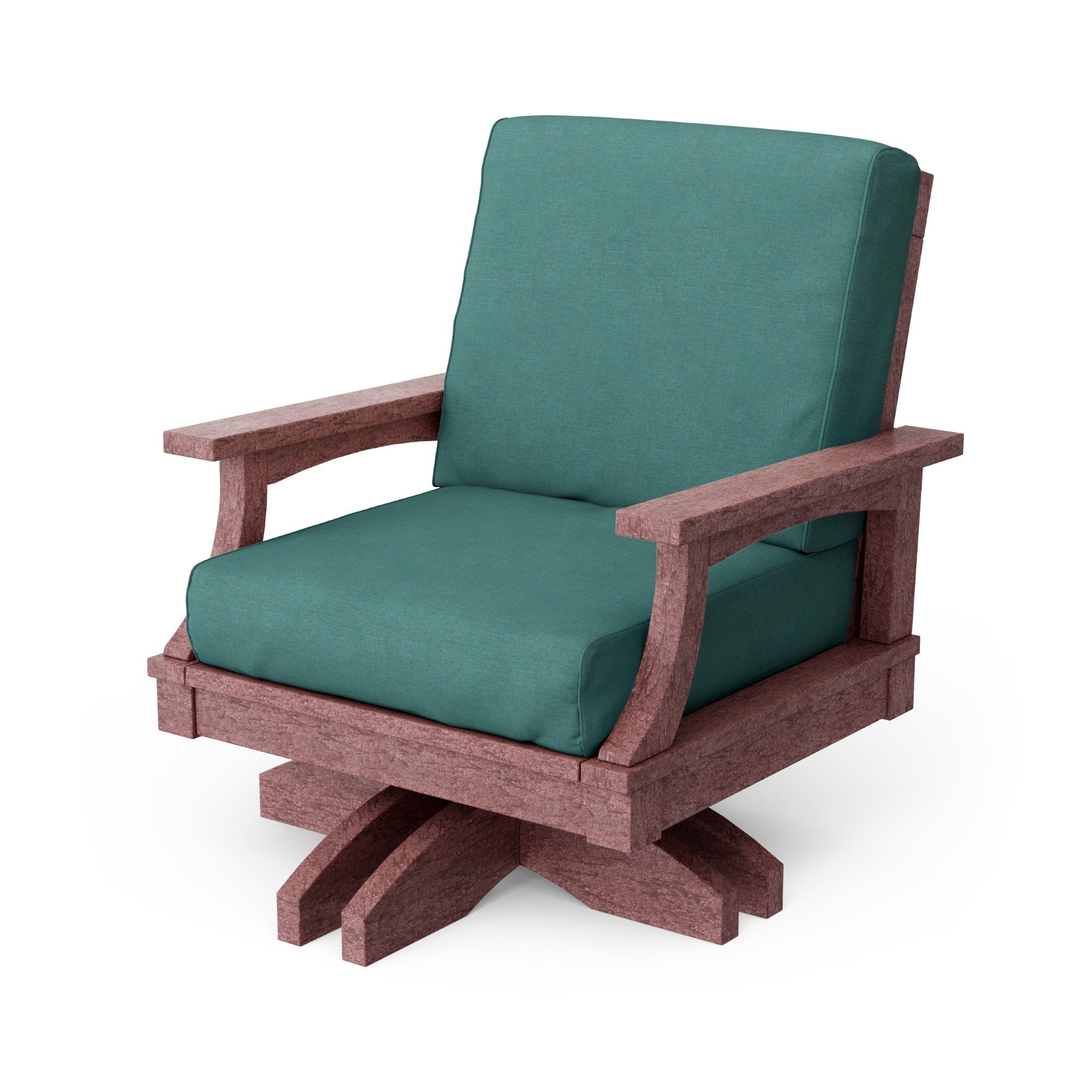 Heritage Deep Seating Swivel Chair - 360° Rotating Patio Lounge Chair with Cushions, Weather-Resistant Outdoor Furniture for Garden, Poolside & Backyard Relaxation