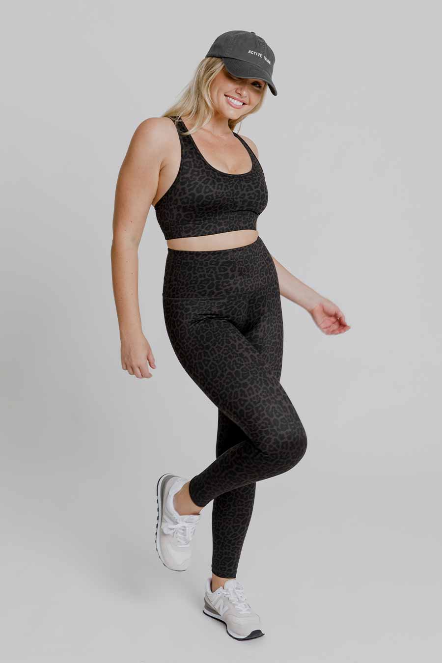 Forest Leopard Training Move Crop - Premium Workout Gear for CrossFit, Yoga & Outdoor Fitness Training