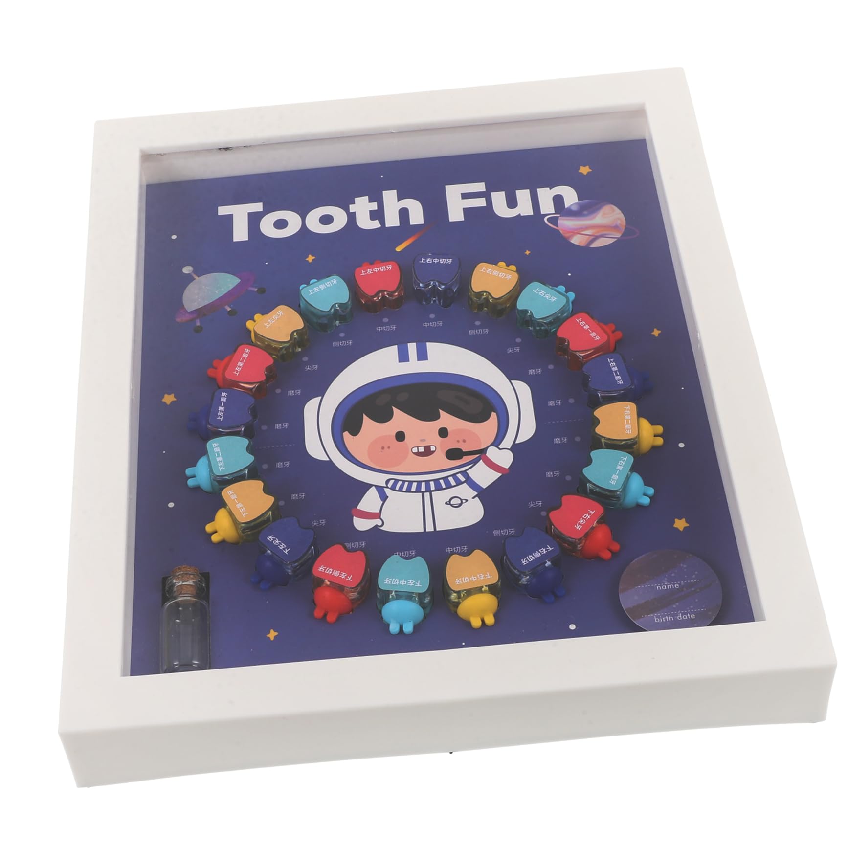 VICASKY 2 Pack Kids Tooth Keepsake Box - First Tooth Organizer with Secure Plastic Case for Baby Teeth Collection - Perfect for Memory Keeping & Baby Shower Gifts