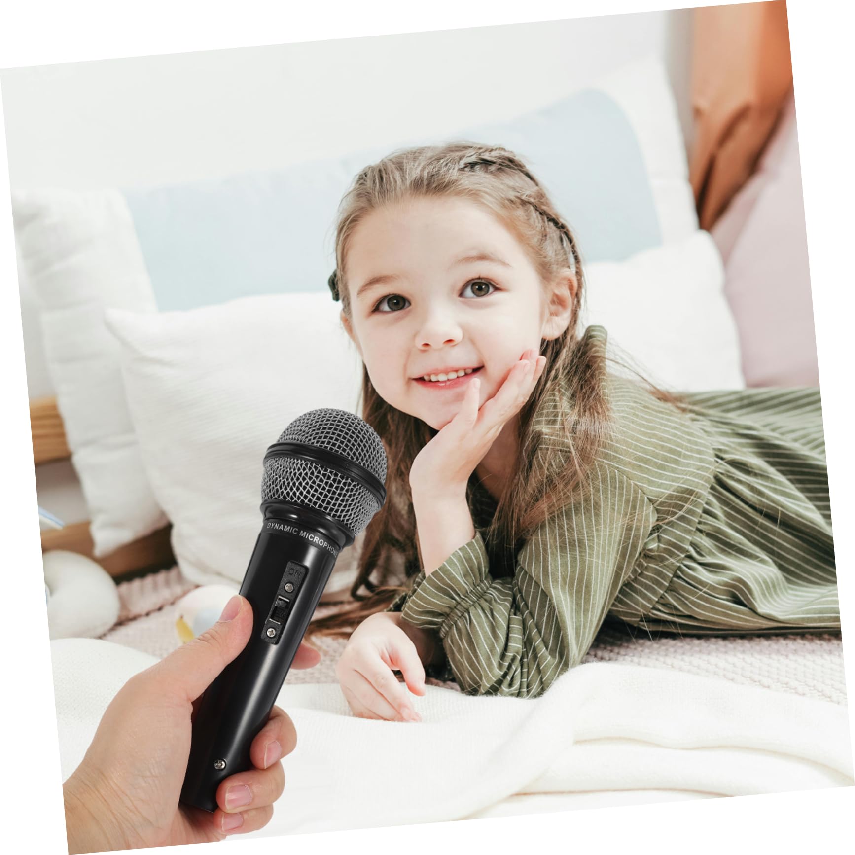 KONTONTY 3-Pack Kids Toy Microphones - Wireless Singing Microphone Set for Toddlers, Mini Karaoke Microphone with Realistic Sound Effects - Perfect for Birthday Gifts, Pretend Play & Family Singing Time
