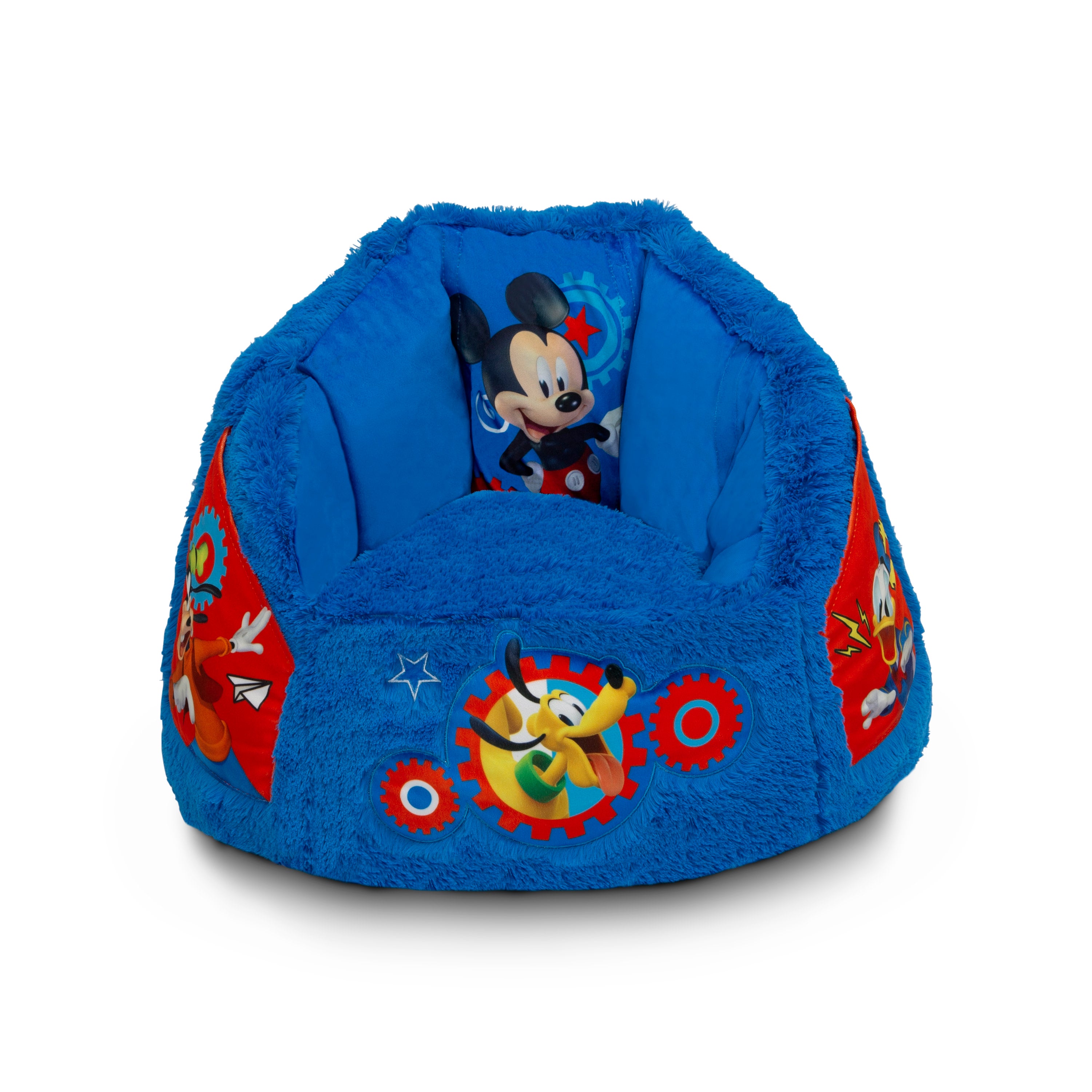Mickey Mouse Cozee Fluffy Chair for Toddlers - Soft Plush Kids Armchair for Ages 2-6 Years - Perfect for Playrooms, Bedrooms & Reading Nooks