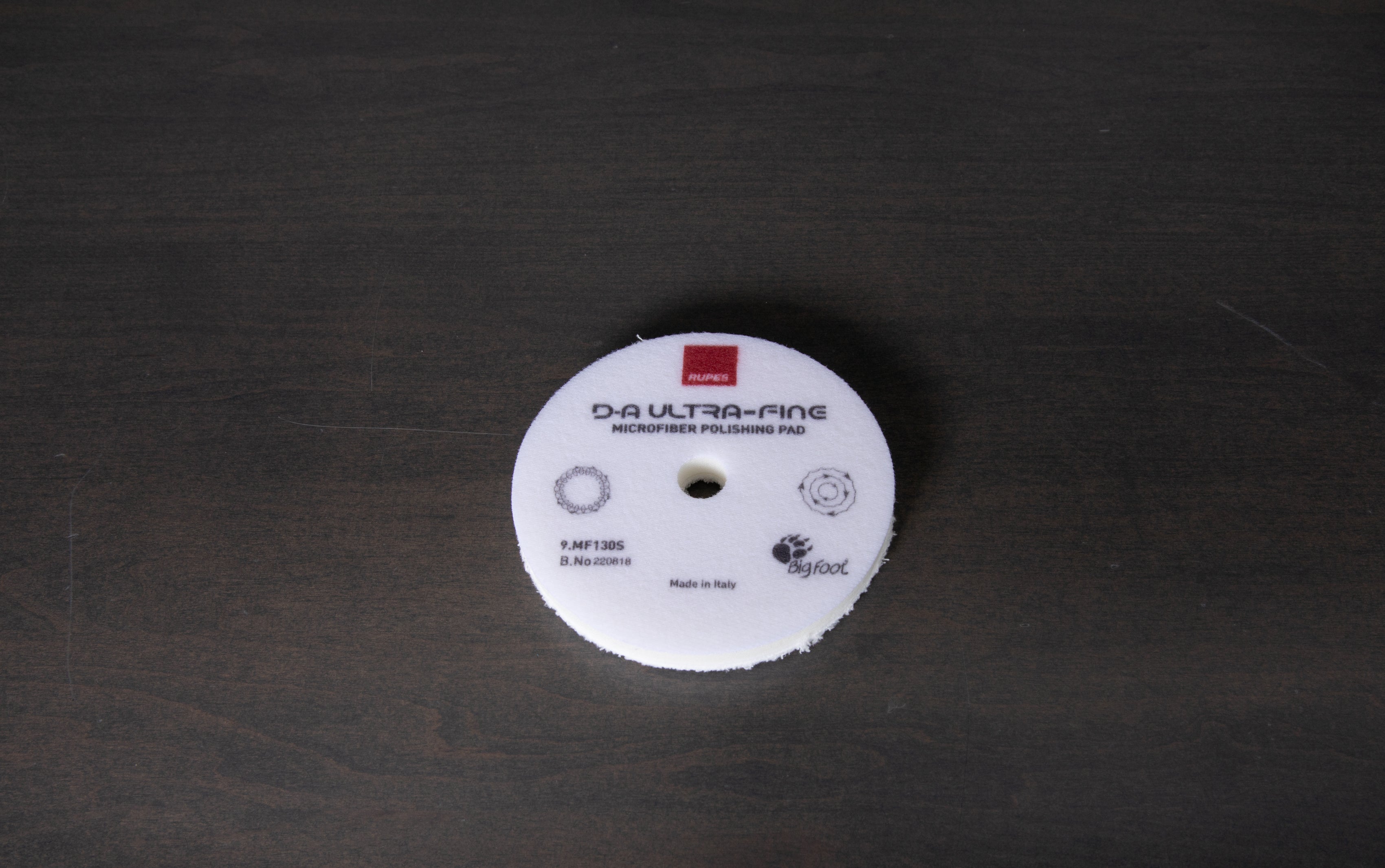 RUPES D A Ultrafine White Microfiber Polishing Pad for Car Detailing & Paint Correction - Perfect for Automotive Buffing & Polishing