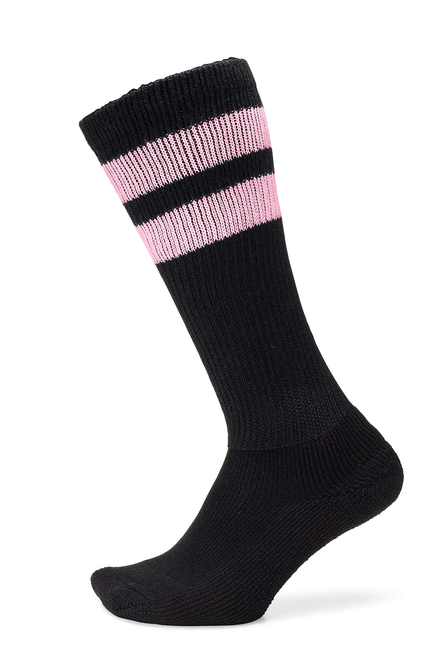 Thorlos Old School Over The Calf Socks - Comfortable Athletic Crew Socks for Running, Hiking & Everyday Wear - Cushioned Support for Men & Women