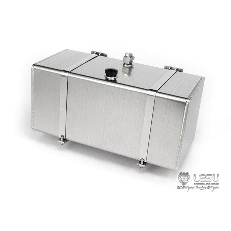 LESU Metal Hydraulic Oil Tank Box Case for 1/14 RC TAMIYA Model Tractor Truck Dumper - 108/119/36/52.5/72/78/80/82/85/87.5/90x50x50mm - Durable RC Truck Accessory for Construction & Farm Vehicle Simulation