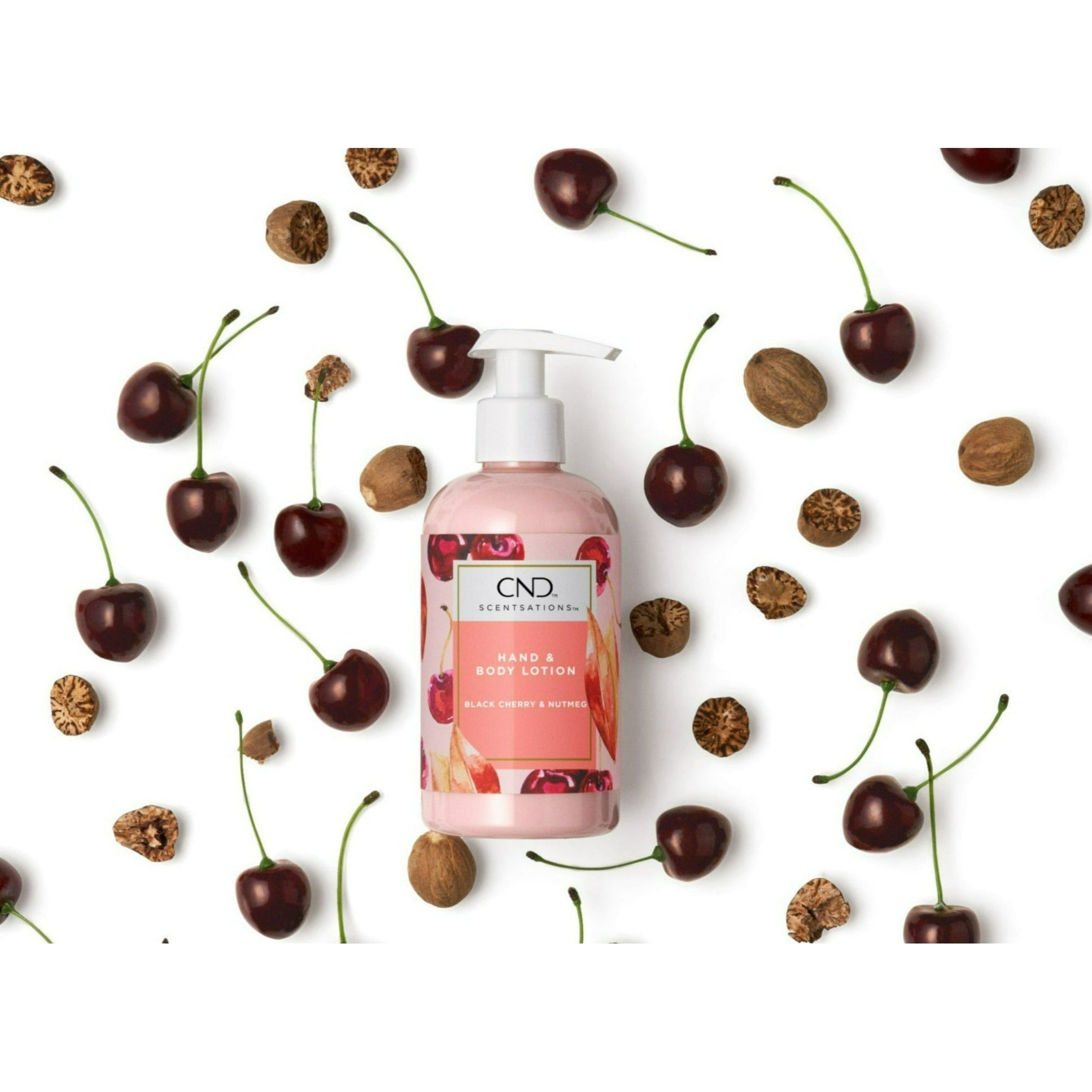 CND Scentsation Black Cherry & Nutmeg Moisturizing Body Lotion 33 fl oz - Hydrating & Nourishing for Dry Skin - Perfect for Daily Use & Spa Days