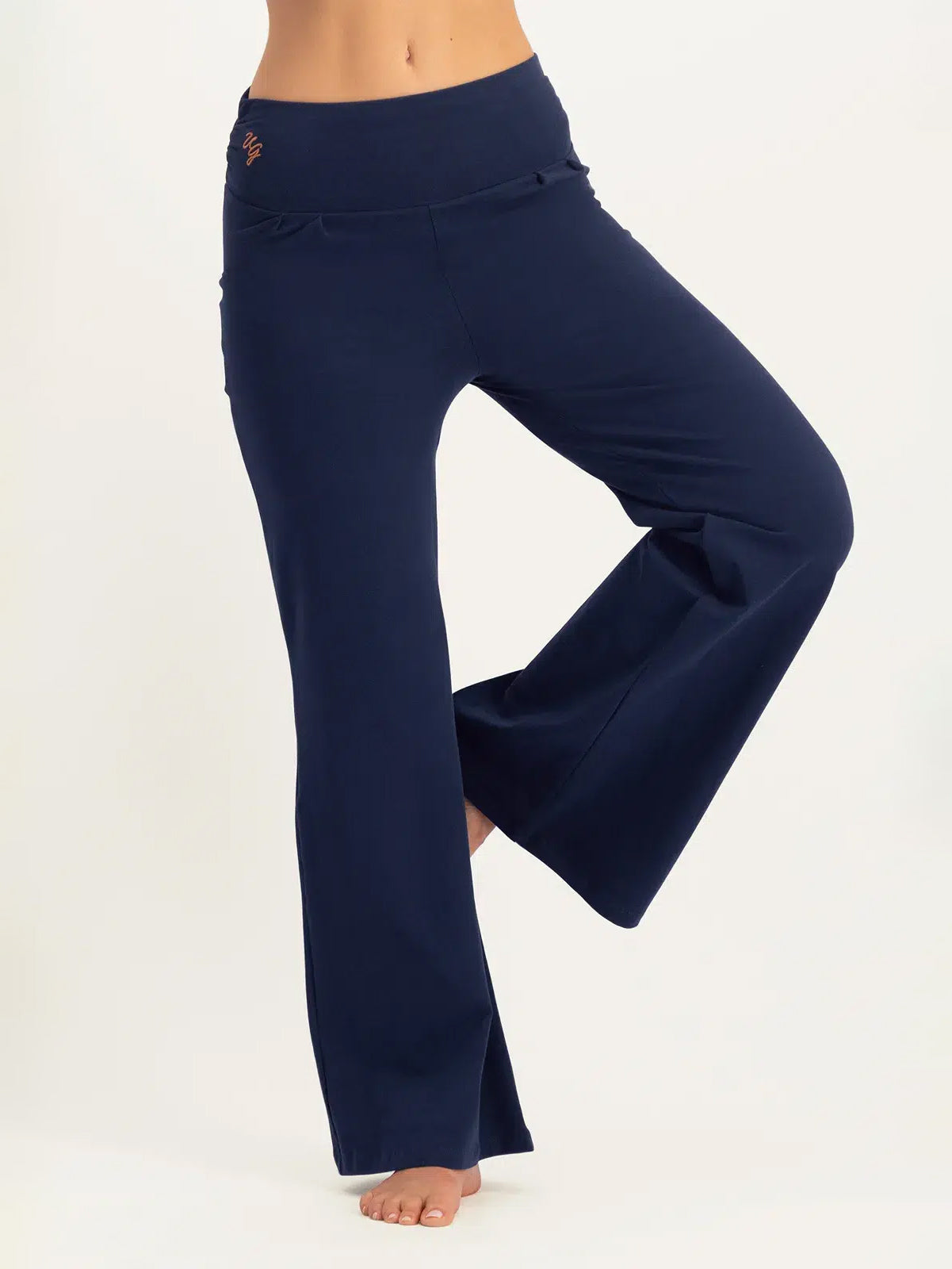 Urban Goddess Maeve Wide Leg Yoga Pants for Women - High Waisted Stretchy Lounge Pants in Midnight Black - Perfect for Yoga, Pilates & Casual Wear