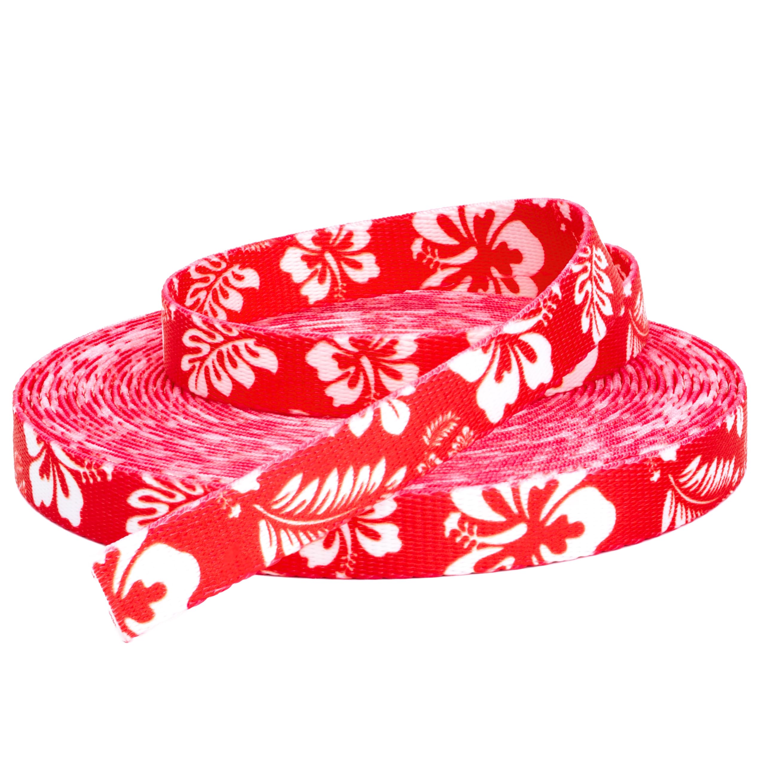 Country Brook Design - Vibrant Red Hawaiian Polyester Webbing for Crafts, DIY Projects & Outdoor Gear (Perfect for Lei Making, Bag Straps & Beach Accessories)