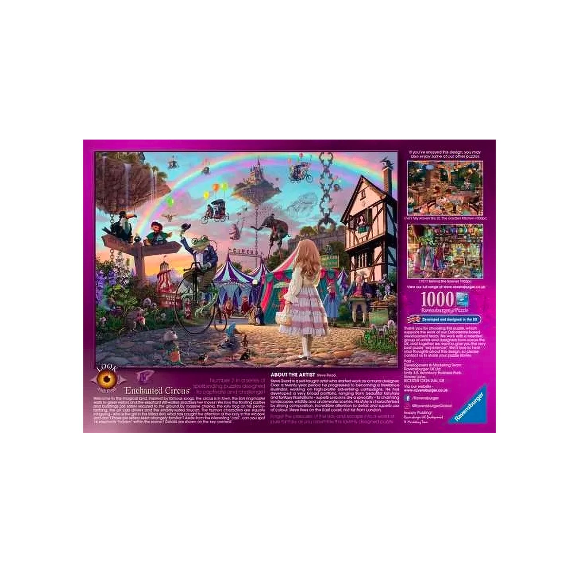 1,000 Piece Jigsaw Puzzle - Enchanted Circus Theme | Fun Family Activity, Stress Relief & Home Decor | Perfect for Adults & Kids