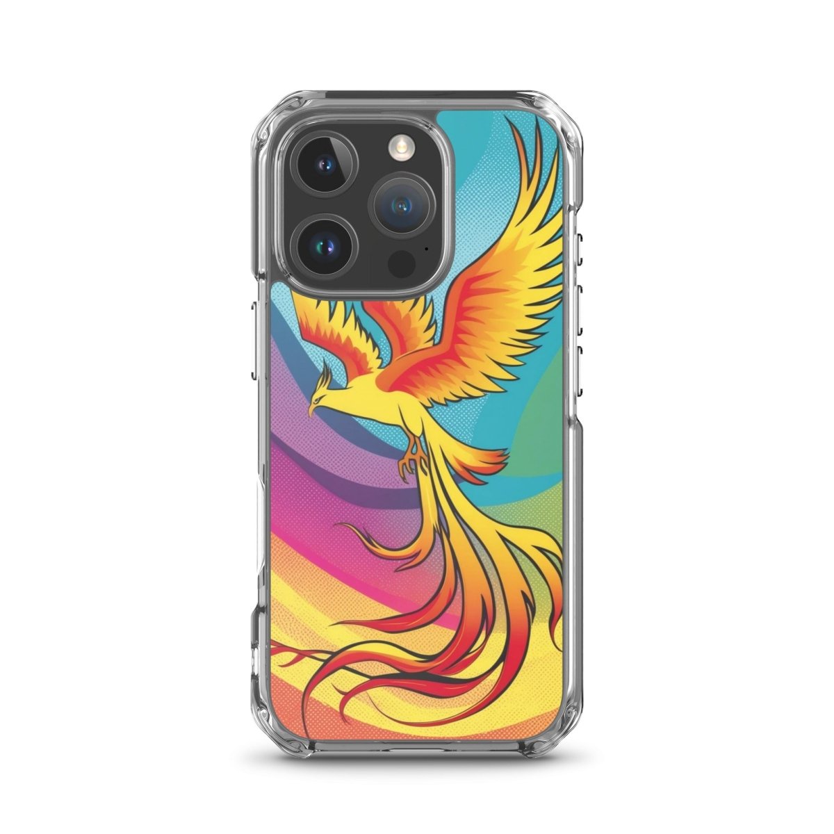 Rising Phoenix - MagSafe® Compatible Clear iPhone Case | Ultra Slim Protective Cover for iPhone 12/13/14/15 | Perfect for Everyday Use & Wireless Charging