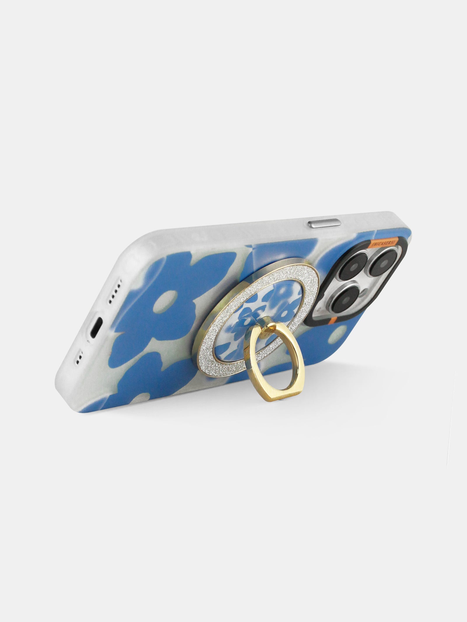 Magnetic Spinner Ring for iPhone Magsafe - Shimmering Azure Blue, Stress Relief & Fidget Toy for Adults, Perfect for Office, Travel & Anxiety Relief