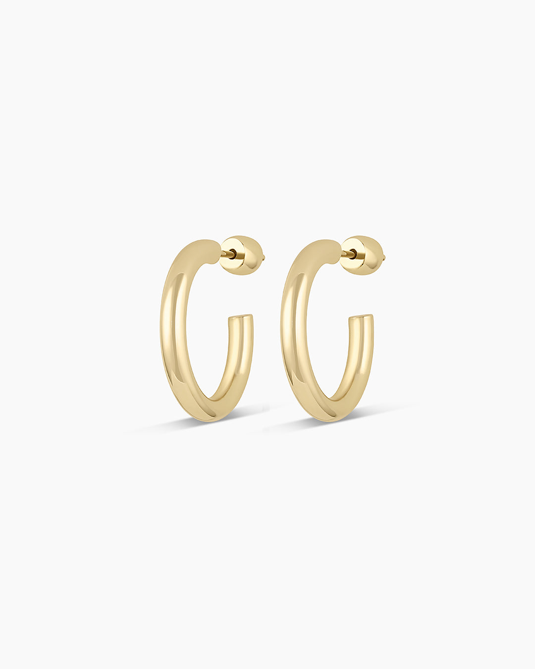 14K Gold Carter Hoops - Elegant Dainty Hoop Earrings for Women, Perfect for Everyday Wear, Parties & Gifts