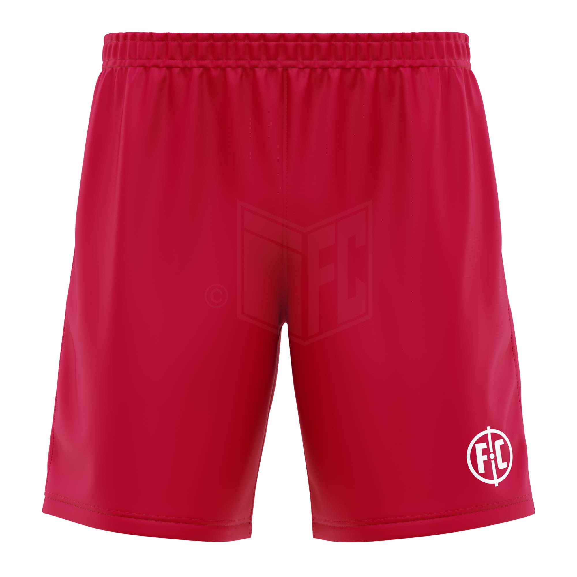 FC Match Football Shorts - Red - High-Performance Soccer Shorts for Men - Perfect for Training, Matches & Casual Wear