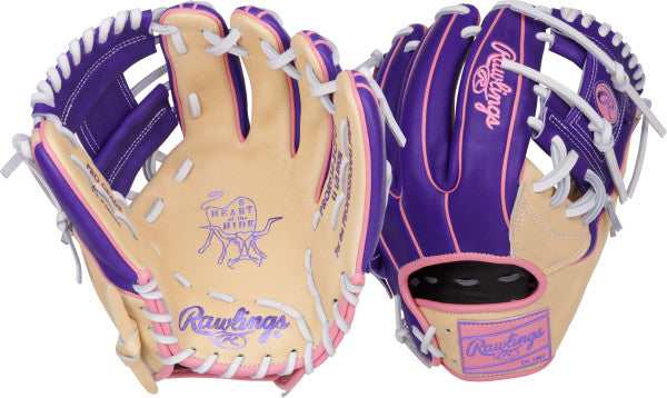 Rawlings Heart of the Hide Hot Vibe Baseball Glove - RGGC Series - PROR934 2CPUP 11.5 Inch | Premium Leather for Baseball Players & Coaches | Perfect for Infield, Outfield & Training Practice