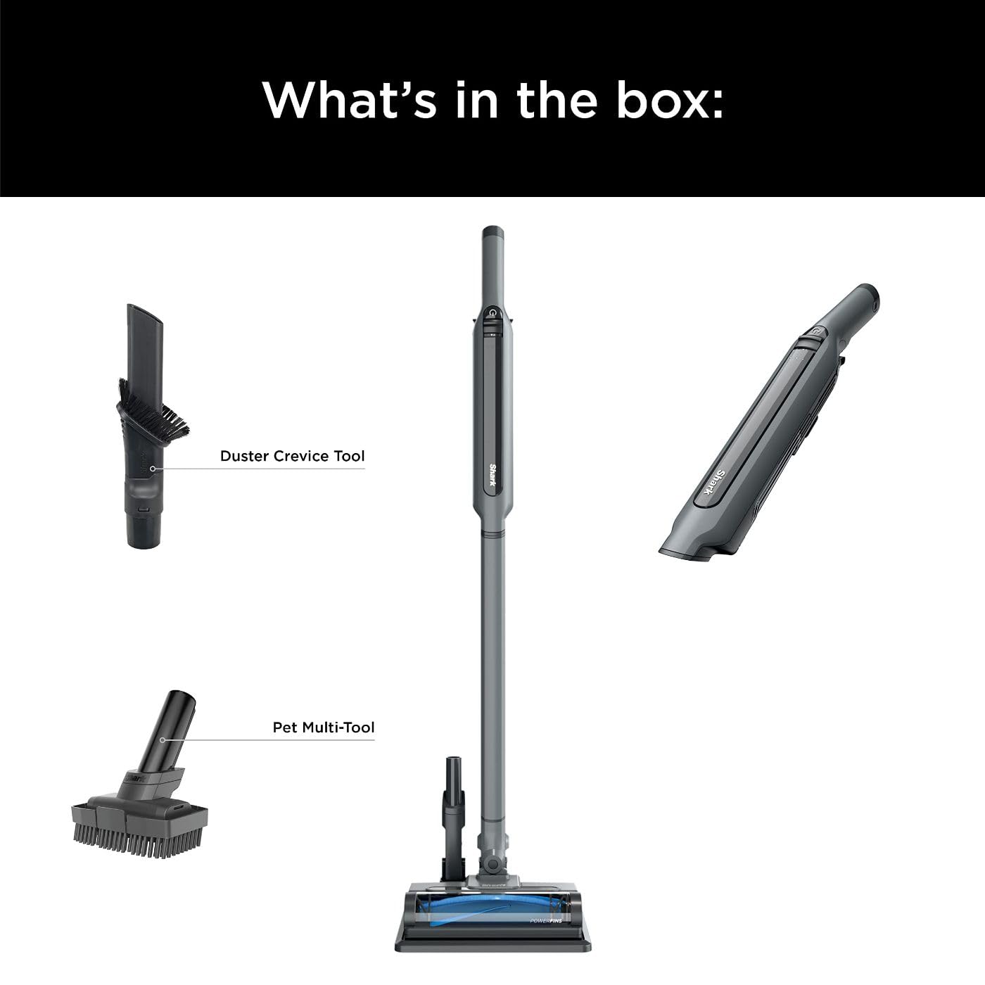 Shark WANDVAC System WS642 Ultra-Lightweight Cordless Stick Vacuum for Pet Hair - Powerful 2-in-1 Handheld & Stick Vacuum with Charging Dock, Grey | Perfect for Hard Floors, Carpets & Pet Hair Removal
