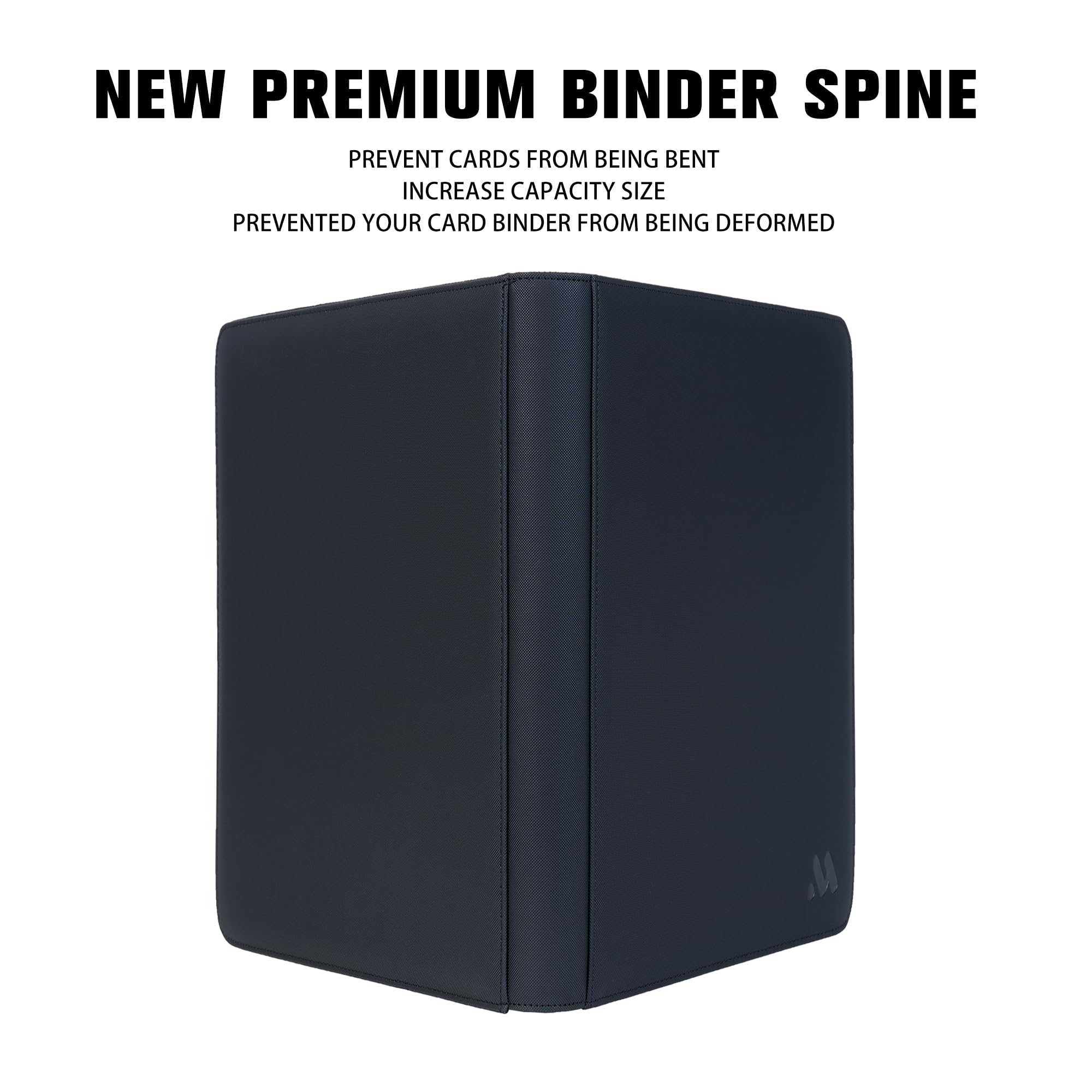 Premium 1000+ Pocket Trading Card Binder - 16 Side Loading Pockets per Page, Ringless TCG Card Album for Pokemon, MTG & Yu-Gi-Oh - Black | Perfect for Collectors, Tournaments & Card Storage