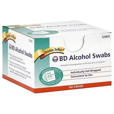 BD Medical Systems 326895 Alcohol Prep Pads - 12 Boxes of 100 Sterile Alcohol Swabs for First Aid, Injection & Wound Care | Medical, Tattoo & Travel Essential