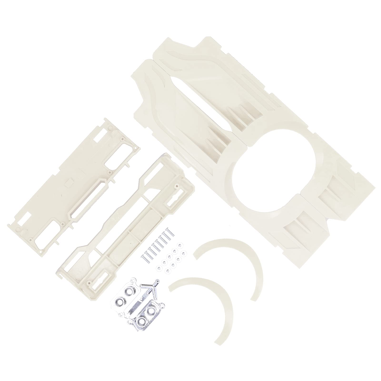 VGEBY RC Wide Body Kit for D12 Truck - White Exhaust Cover & Decoration Set | Off-Road Racing Accessories
