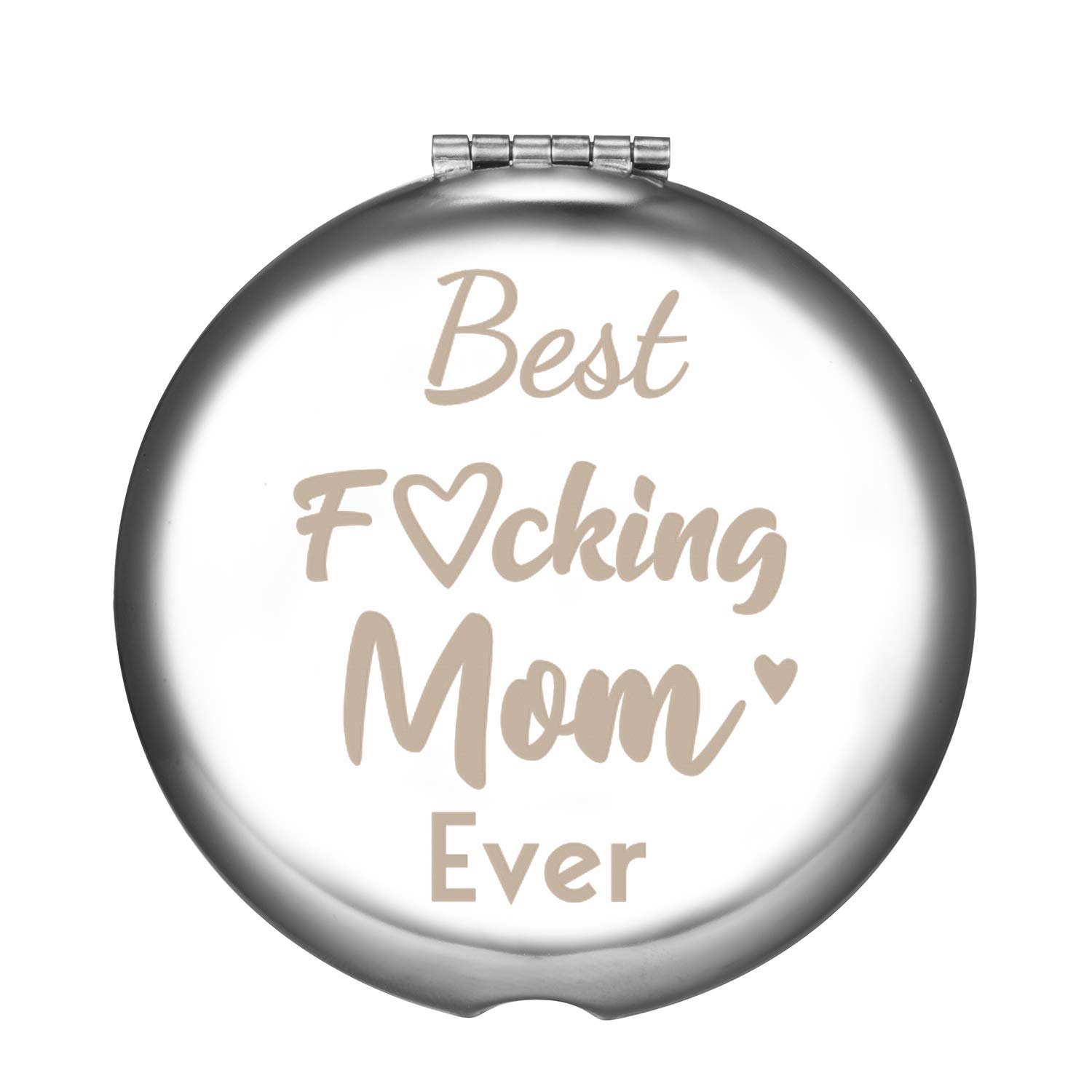Custom Engraved Stainless Steel Mirror - Perfect Mother's Day Gift for Travel & Purse