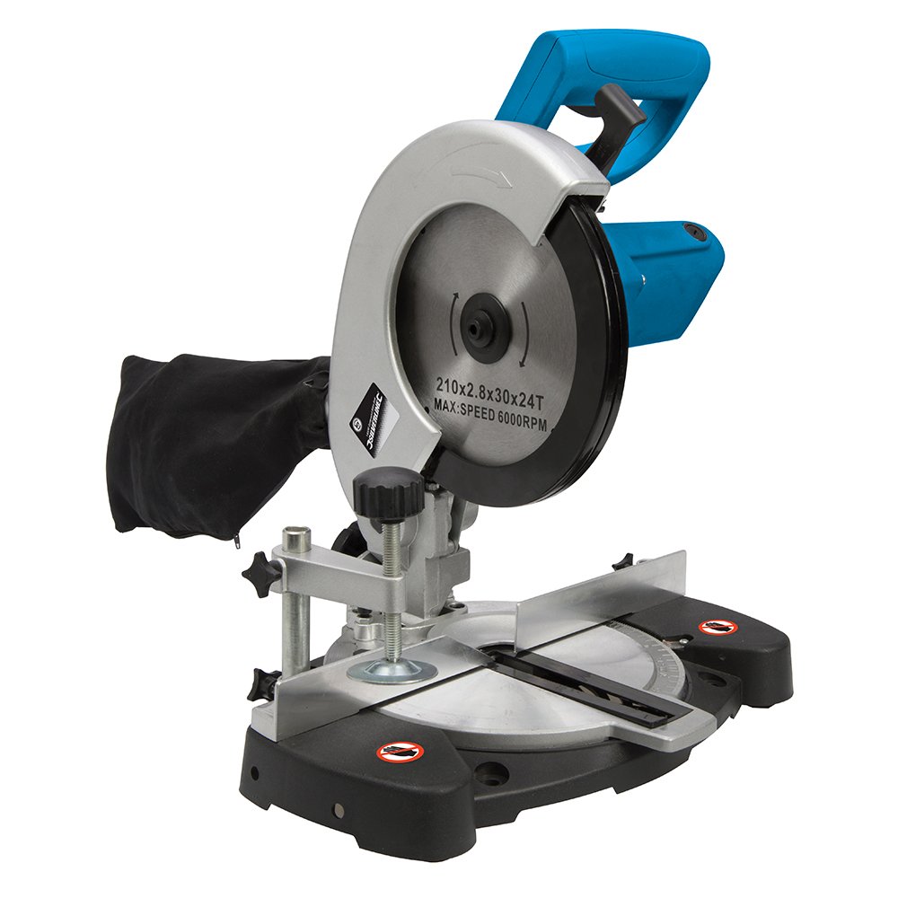 1400W Compound Miter Saw with 210mm Blade - Powerful DIY Woodworking Tool for Cutting, Trimming & Framing - Perfect for Home Improvement & Carpentry Projects