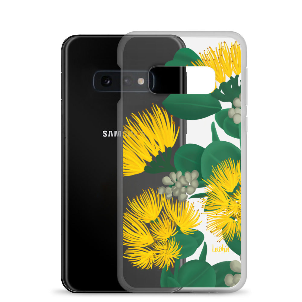 Ōhi'a Lehua Melemele Yellow Flower Clear Protective Case for Samsung Galaxy [Model] - Durable Slim Cover for Everyday Use & Travel