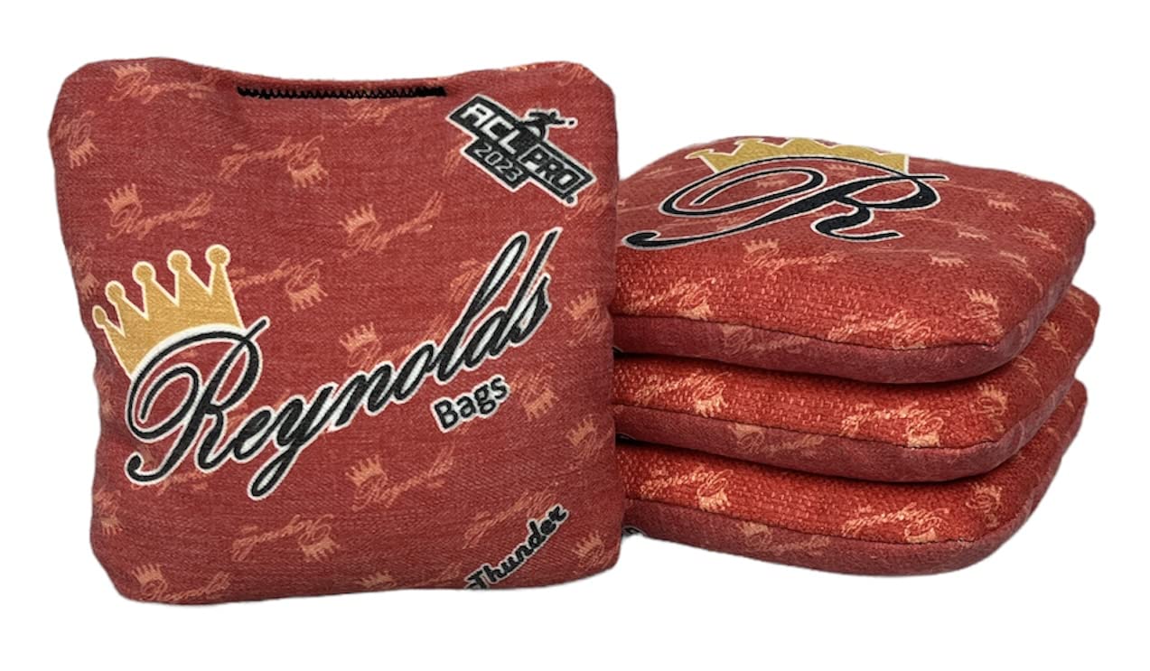 Thunder - Reynolds Professional Cornhole Bags Set - ACL Approved & ESPN Featured - Premium USA-Made Bean Bags for Outdoor Games, Tailgating & Backyard Fun