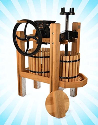 American Harvester Cider Mill & Wine Press Complete Kit - Double-Tub Fruit Press with Motor for Apple Cider, Grape Wine & Juice Making - Perfect for Home Brewing, Farm Use & DIY Beverage Production