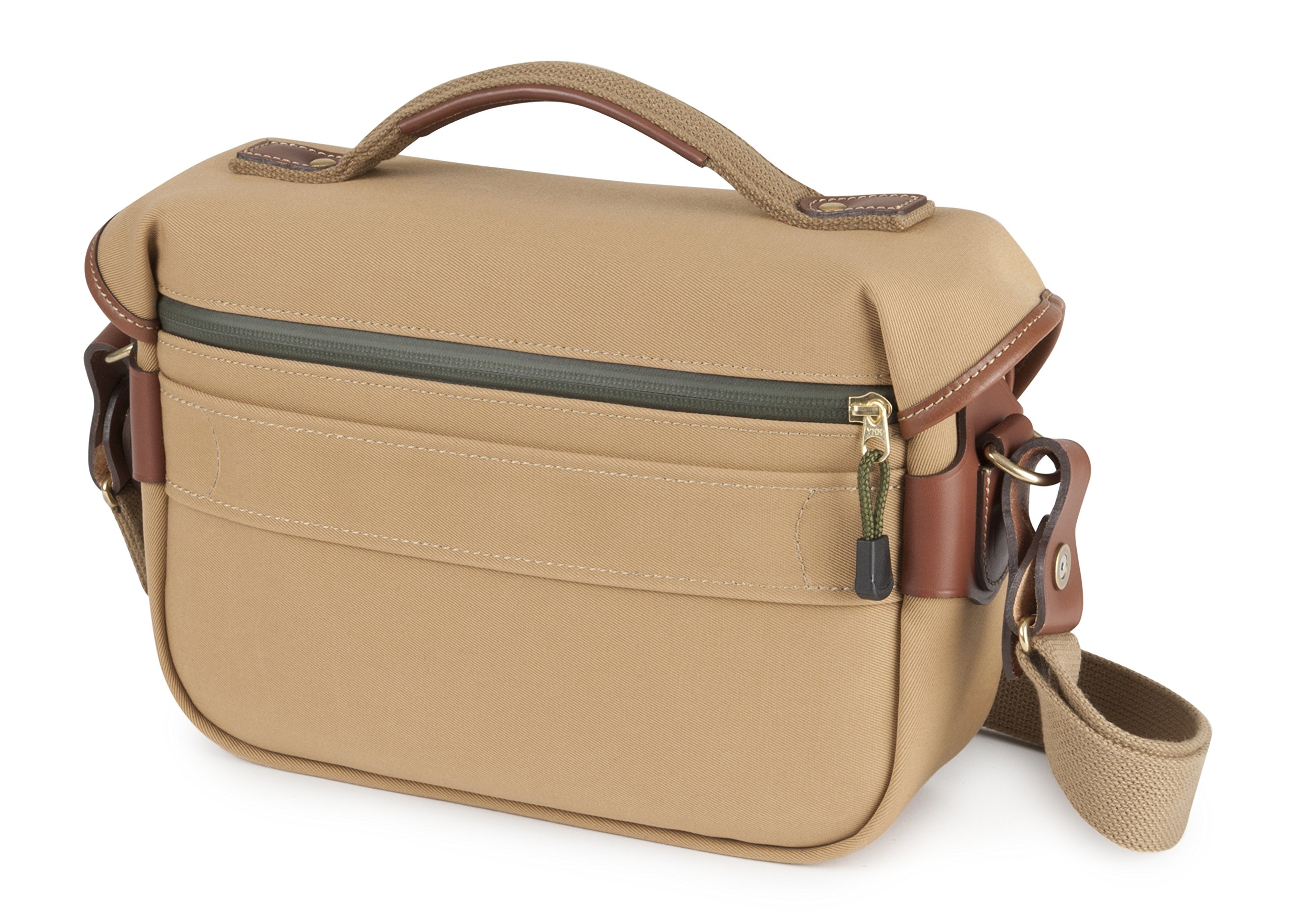 Billingham Hadley Small Pro Camera Bag - Khaki Canvas & Tan Leather - Durable DSLR & Mirrorless Camera Case for Travel & Photography