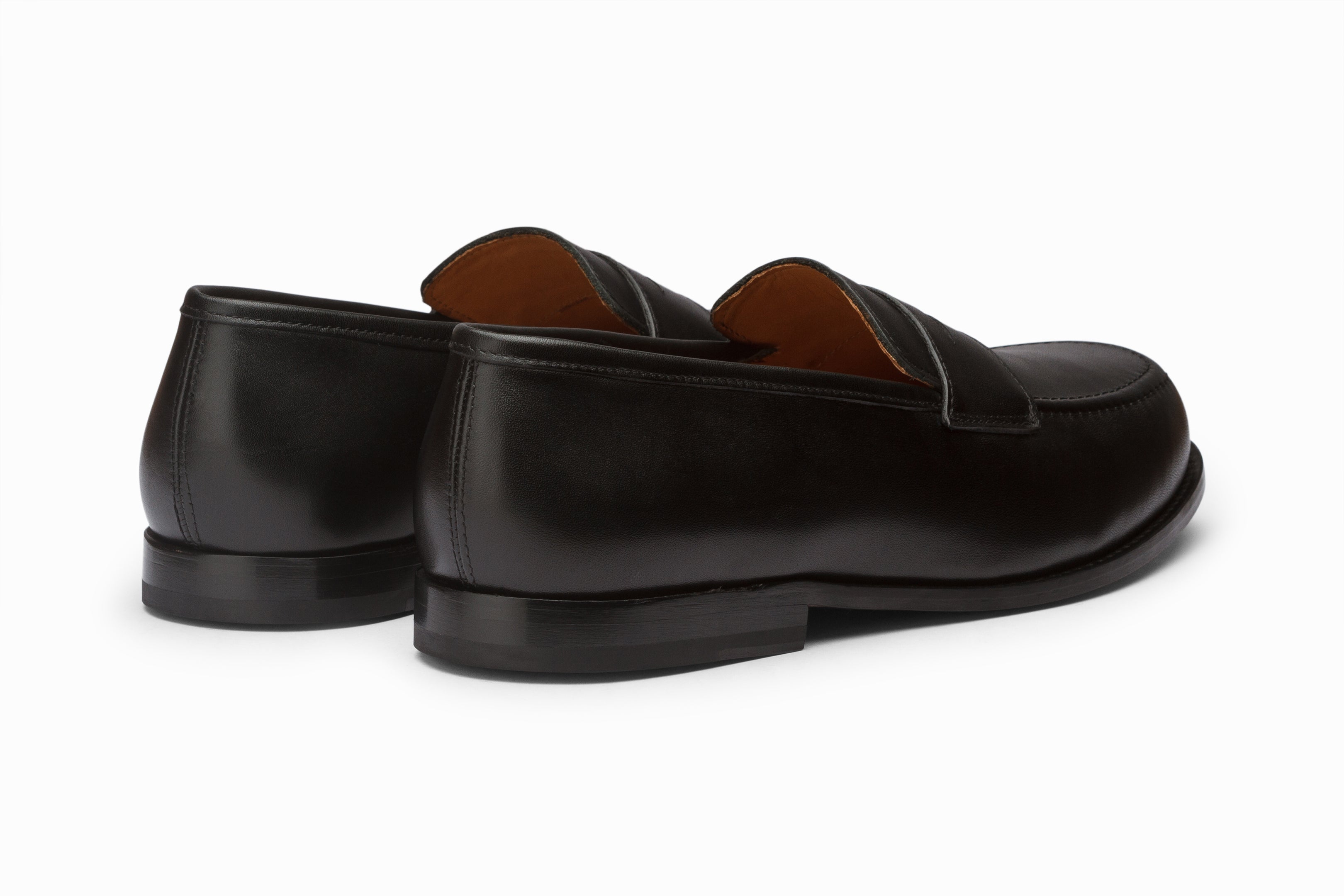 John Penny Loafer Shoes for Men - Classic Black Leather Slip-On Dress Loafers | Comfortable & Stylish for Business, Office, and Formal Occasions