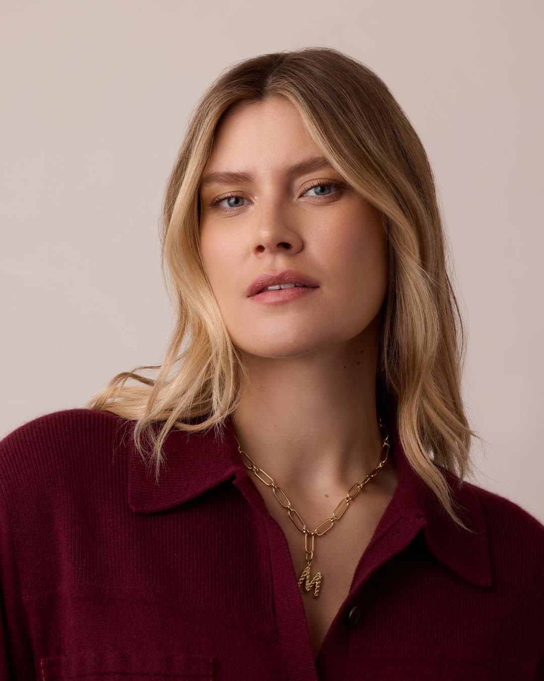 Zoey Statement Link Necklace - Elegant Gold Layered Chain Jewelry for Women | Perfect for Parties, Weddings & Date Nights
