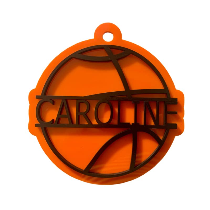 Custom Basketball Bag Tag - Personalized Sports Bag Tag for Kids & Adults - Unique Basketball Gift for Players & Fans - Perfect for Backpacks, Gym Bags & Team Equipment (Great for Games, Practice & Travel)