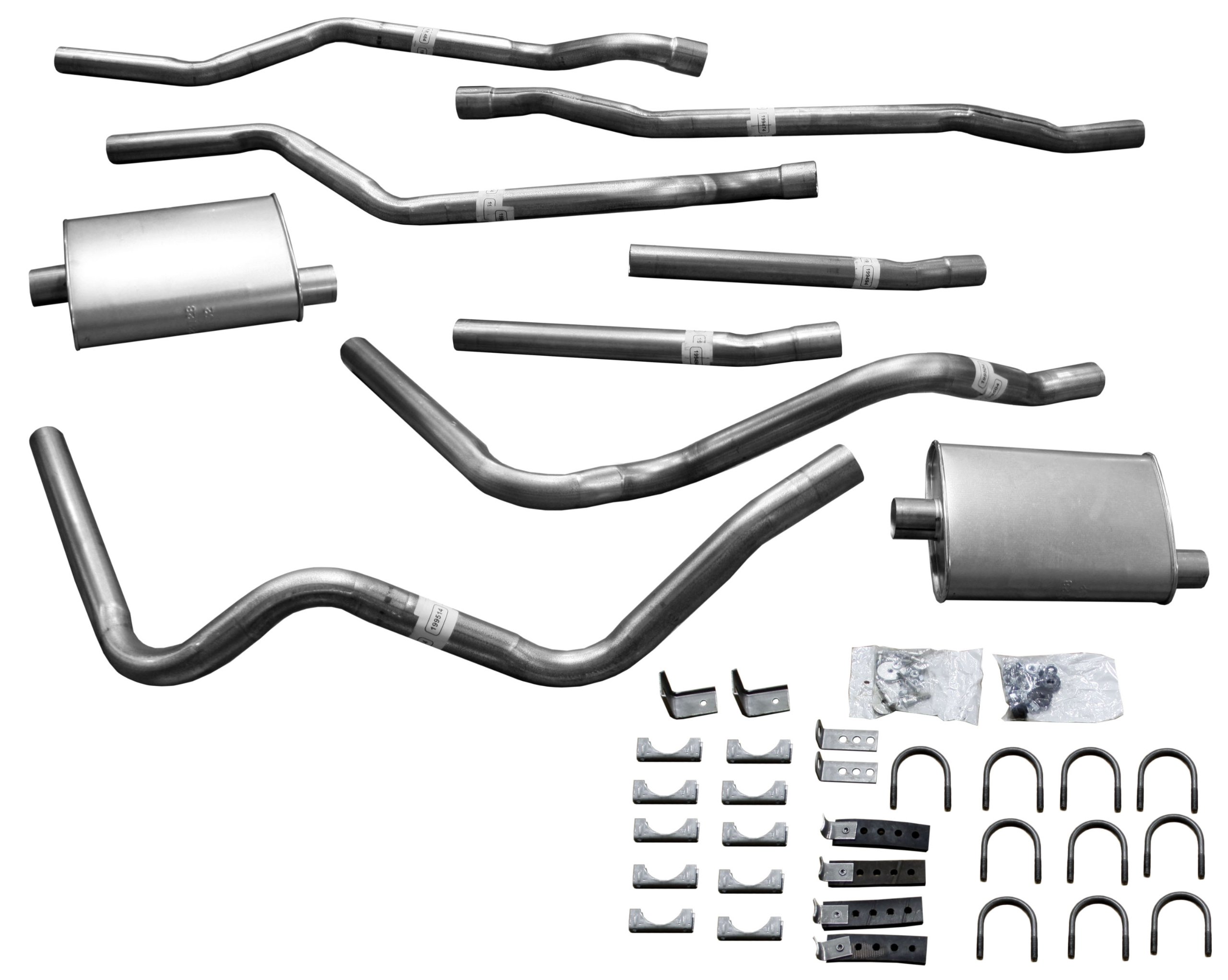 Thrush 89024 Dual Exhaust Kit for Trucks & Muscle Cars - High Performance Stainless Steel Exhaust System - Perfect for Off-Roading, Racing & Street Use