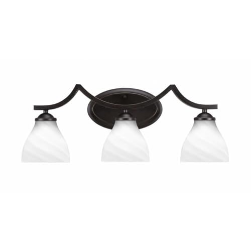 Zilo 3-Light Vanity Light in Dark Granite - Modern Bathroom Lighting Fixture for Mirror & Makeup Area (553-DG-4761) - Perfect for Home, Hotel & Spa Decor